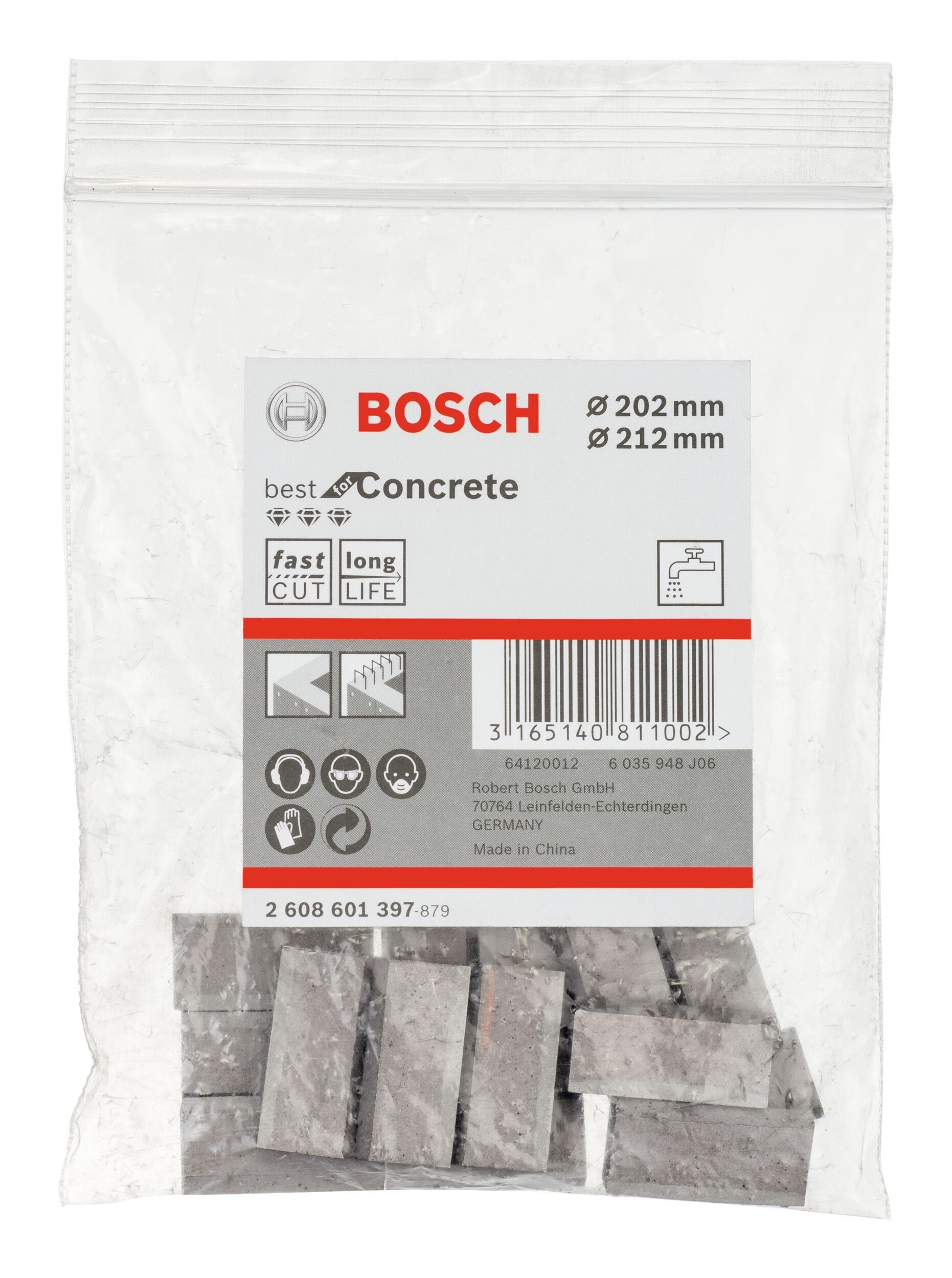 Diamantbohrkronen 1 UNC Best 1/4" BOSCH f. for Bohrkrone, Segmente Concrete 14