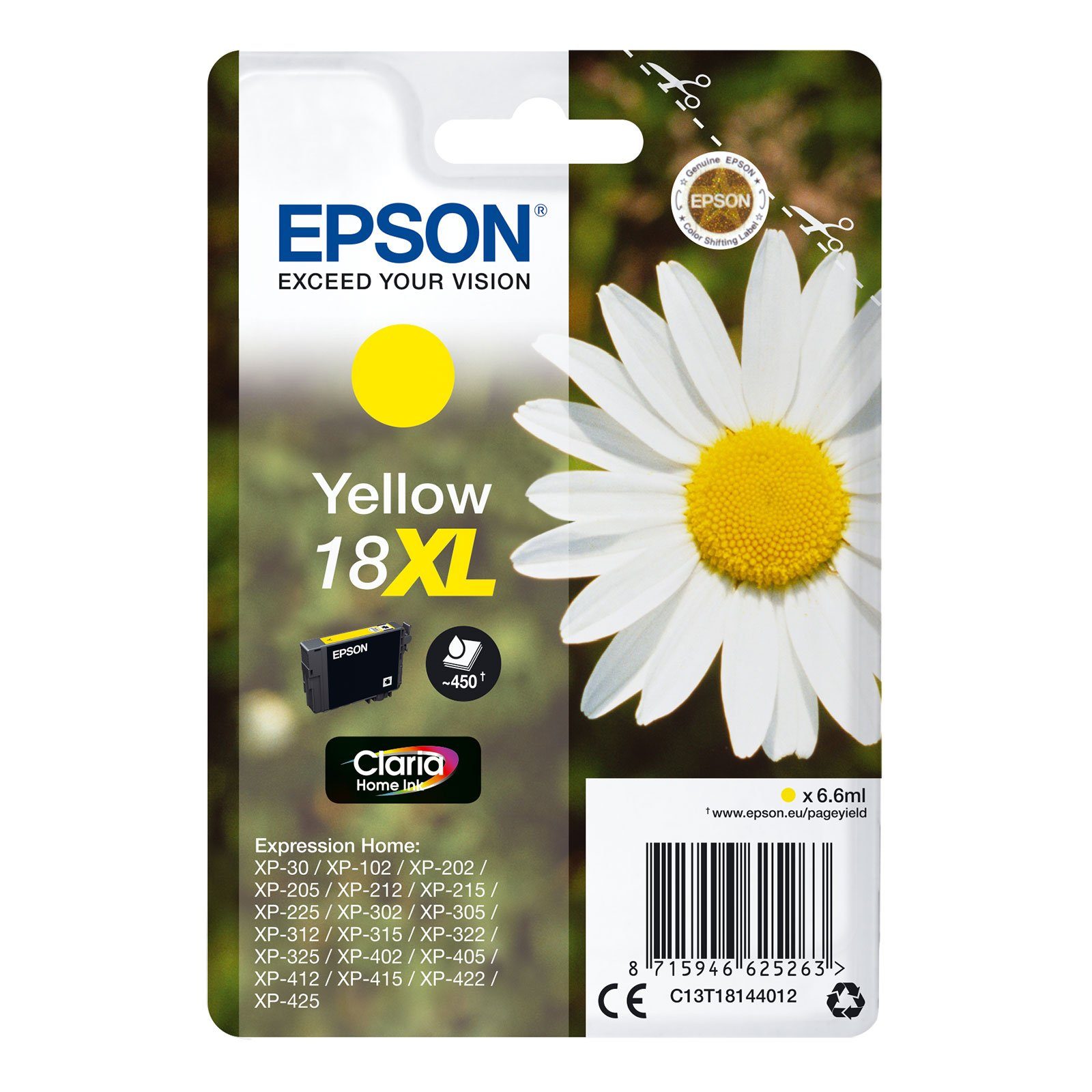 Epson C13T18144012 XL Gänseblume Tintenpatrone
