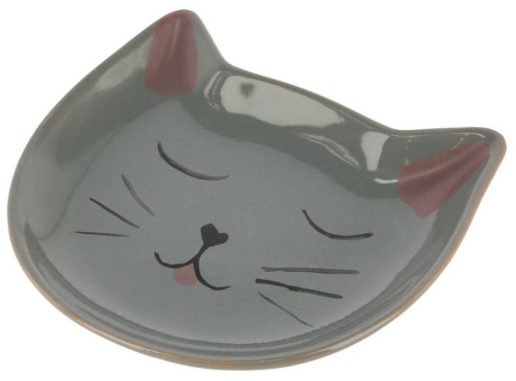 Futternapf Keramikteller Kitty Länge 14 cm Breite 14,5 cm 80544