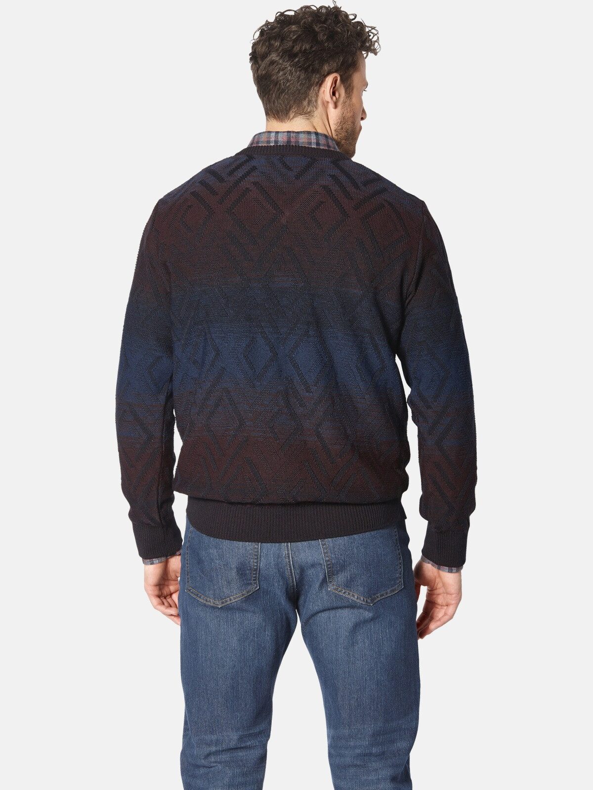 Babista V-Ausschnitt-Pullover ROMODETTI mit stilvollem Farbverlauf