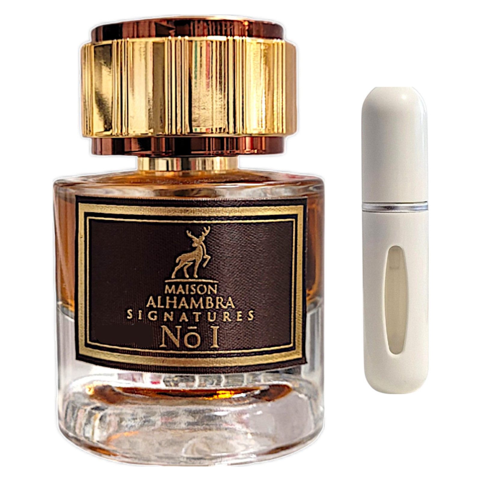 Maison Alhambra Duft-Set Signatures No. I EDP 50 ml + Parfümzerstäuber (leer)