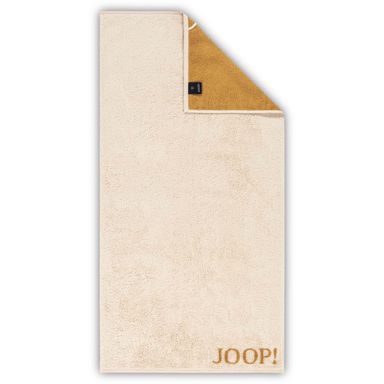 Joop! Handtuch Handtuch Classic Doubleface Amber 1600 35, Walkfrottier (1-St), Wendeoptik, Logo, Flauschig