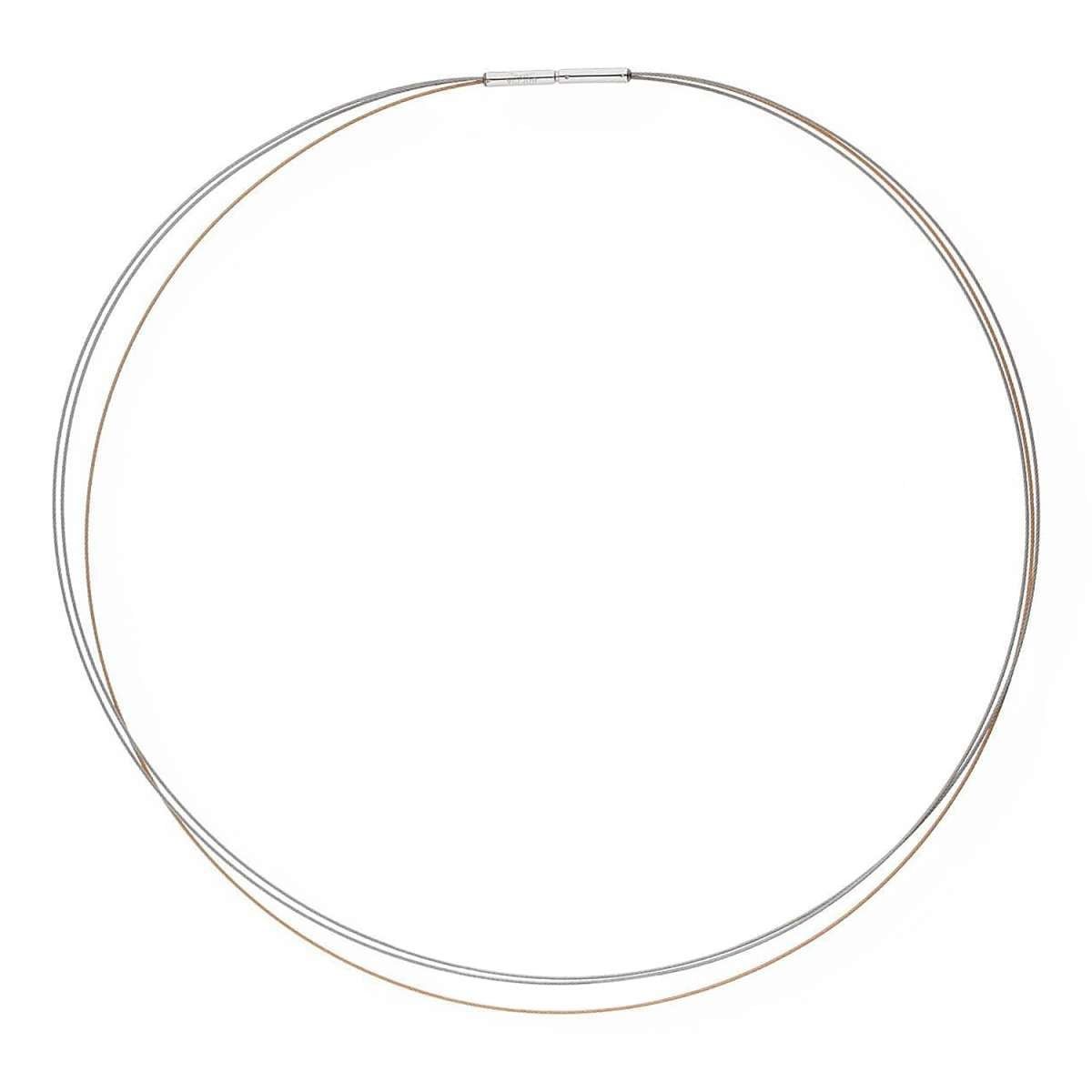 Boccia Collier 0804-03, für Damen-Halsreif Stahl/Titan Zweifarbig