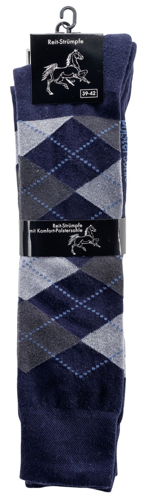 Wowerat Reitstrümpfe 2 Paar Reit-Kniestrümpfe, Polstersohle, Spezialkniestrümpfe für Reiter (2 Paar)