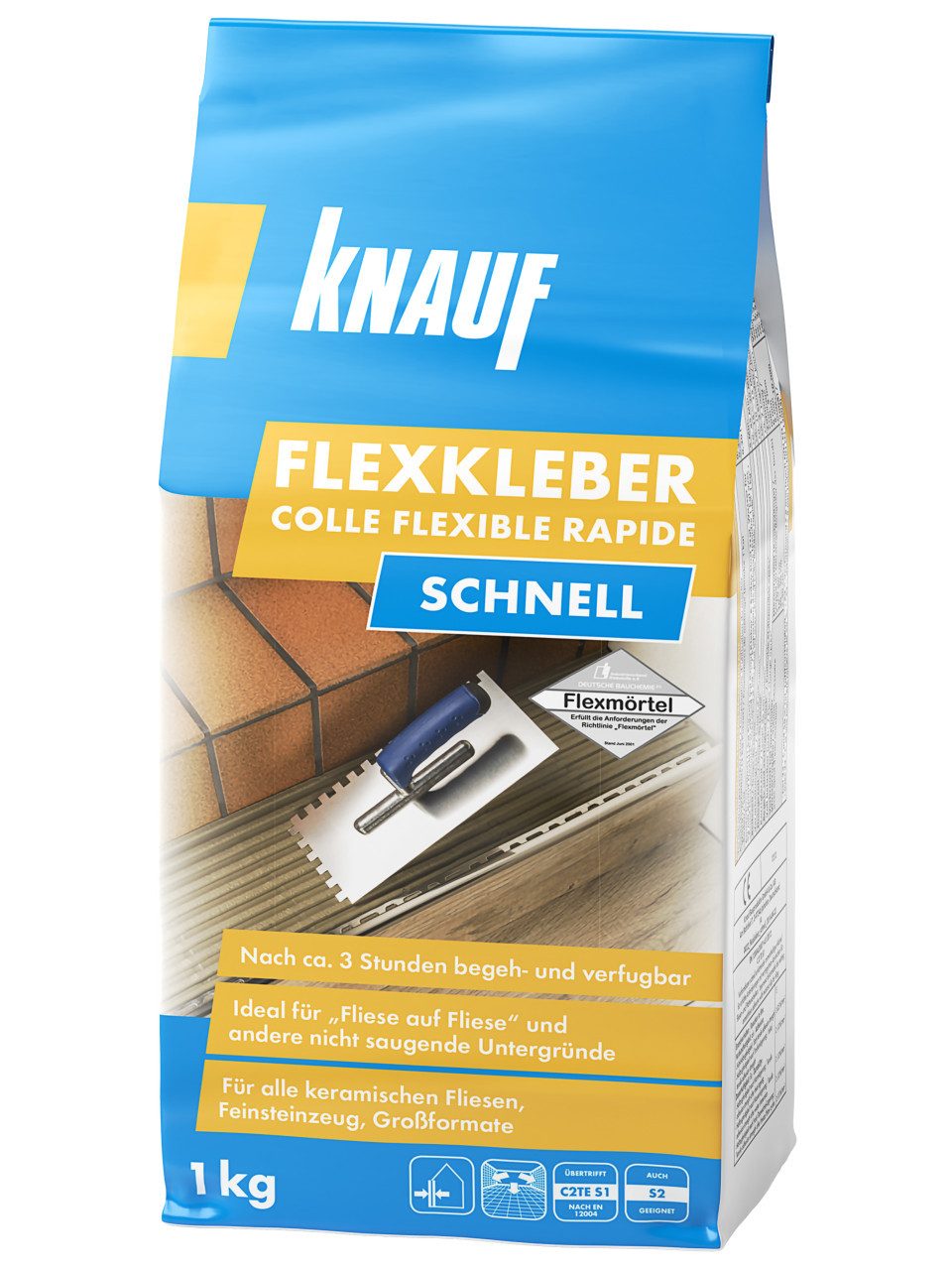 KNAUF Fliesenkleber Knauf Flexkleber Schnell 1 kg