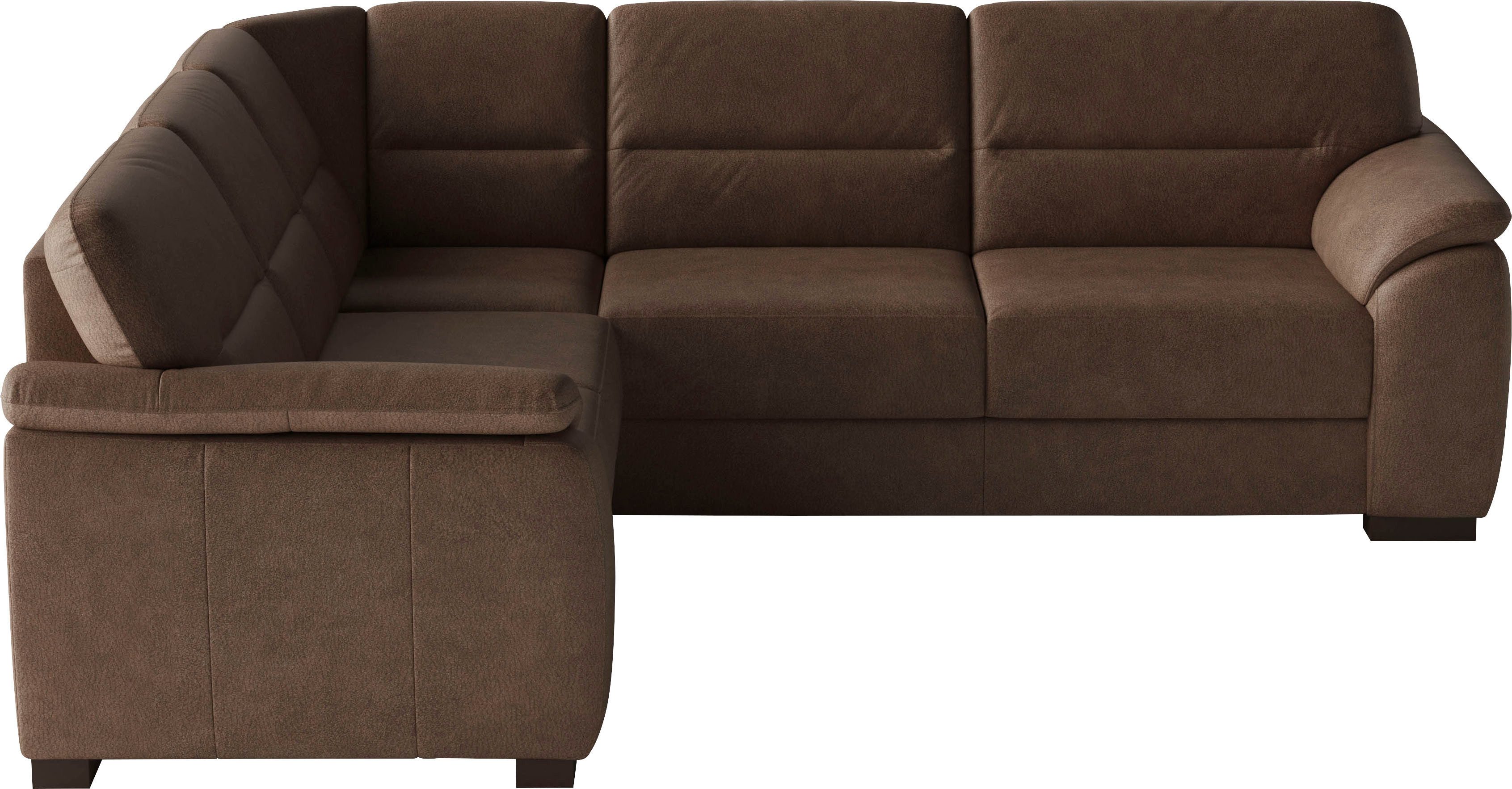sit&more Ecksofa Montego L-Form, B: 255 cm, wahlweise mit Schlaffunktion und Schubkasten