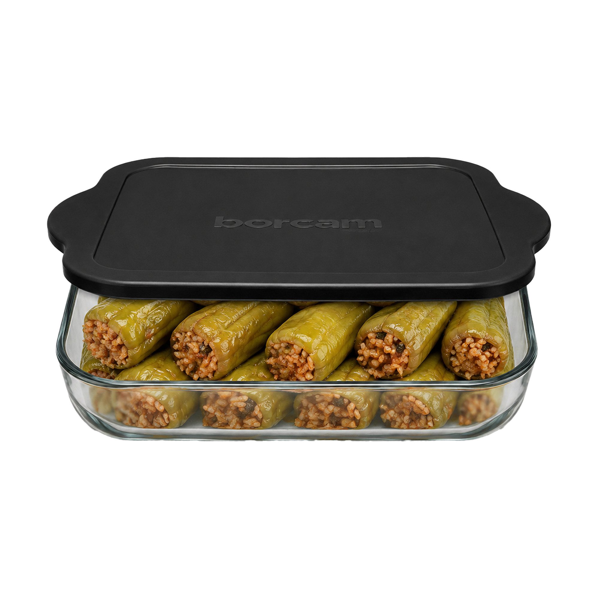 Pasabahce Auflaufform Borcam Bake&Keep 31,8 x 28,3cm, 3,2L, Glas, (6-St), Ofen-, mikrowellen-, gefrier- und spülmaschinengeeignet