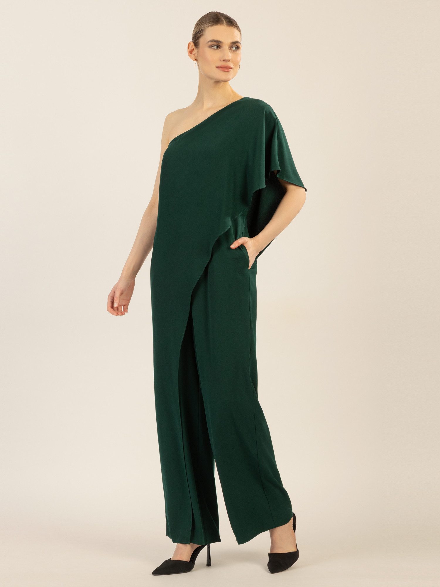 Apart Jumpsuit aus einer leicht körnigen günstig online kaufen
