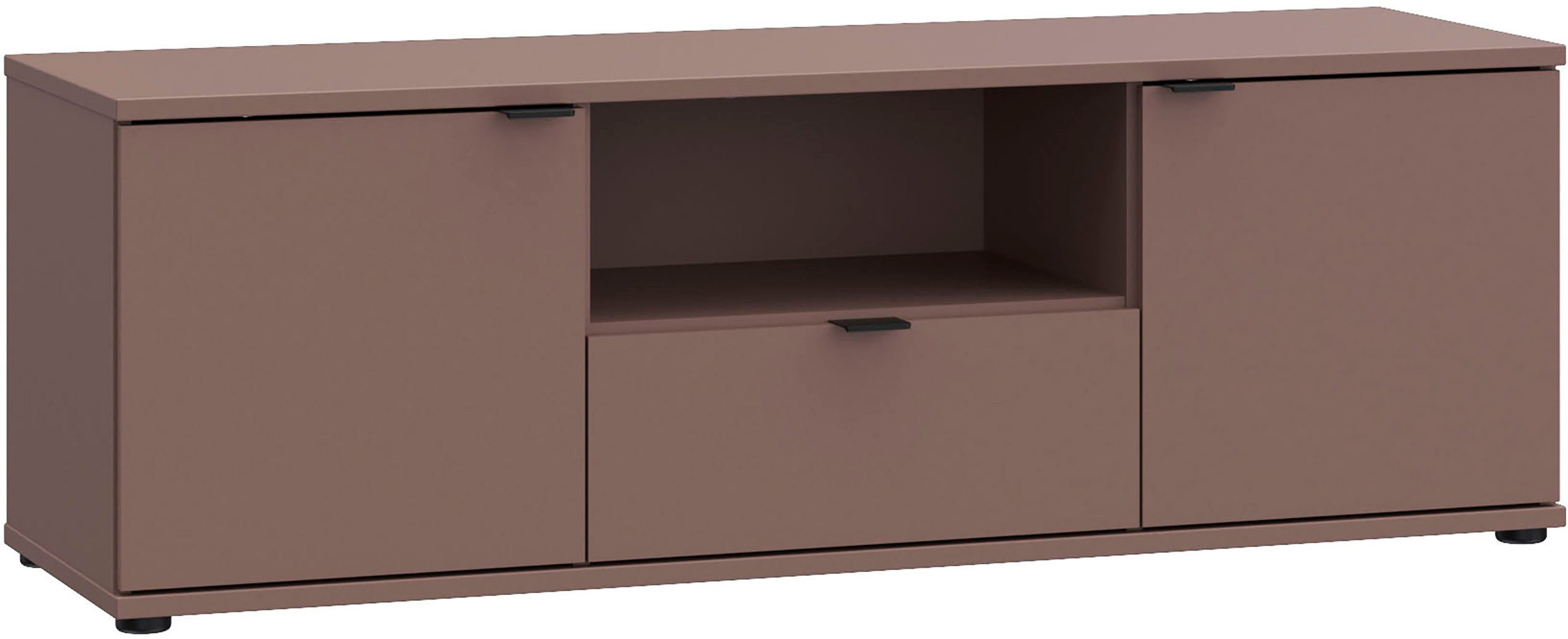 FORTE Lowboard "Ganymede", (Breite 129,8cm), TV Board, Stauraum, Schublade; günstig online kaufen