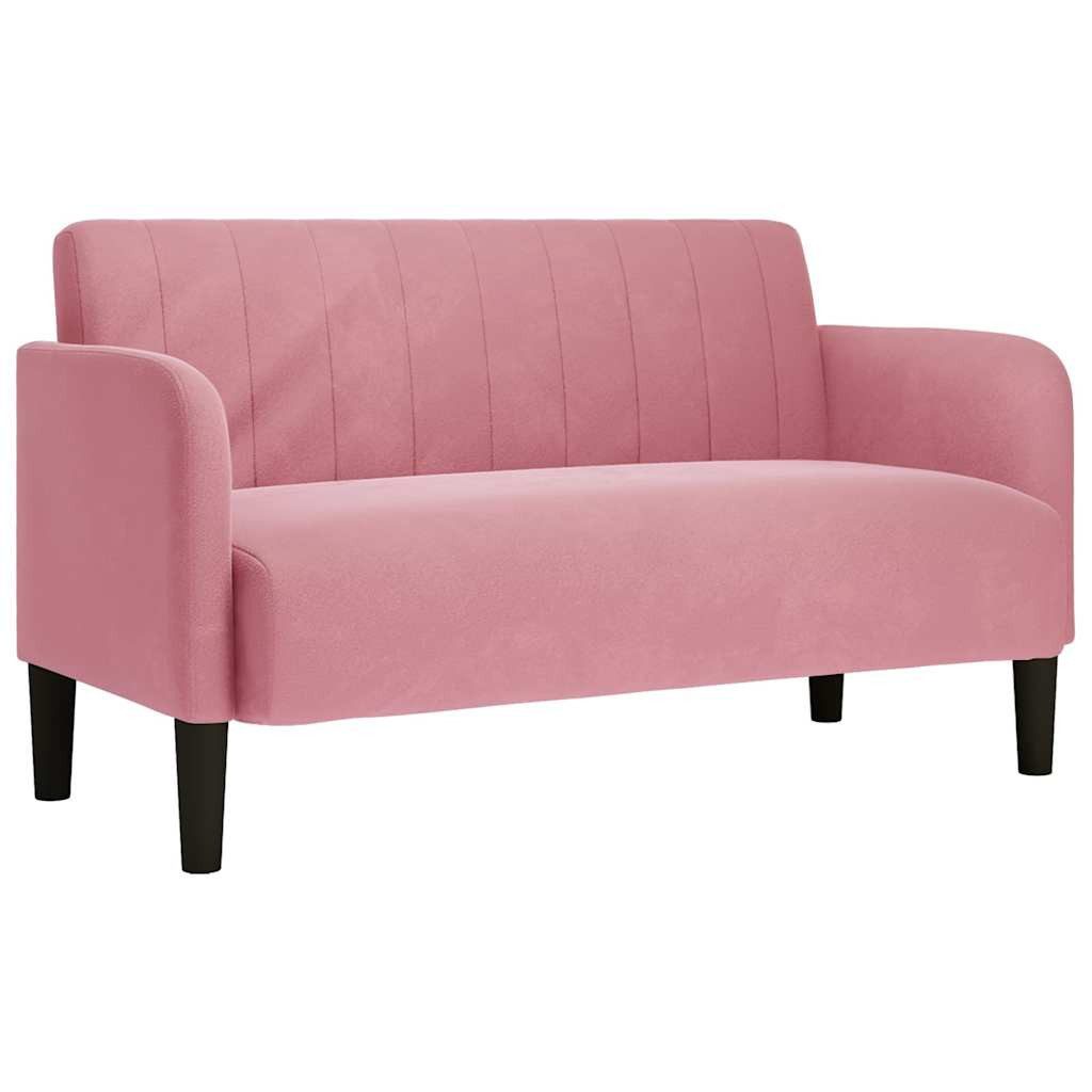 vidaXL Sofa Zweisitzer-Sofa Rosa 109 cm günstig online kaufen