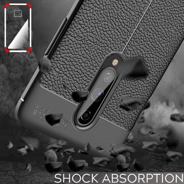 Nalia Smartphone-Hülle OnePlus 8, Leder Look Silikon Hülle / Anti-Fingerabdruck / Kratzfest / Rutschfest