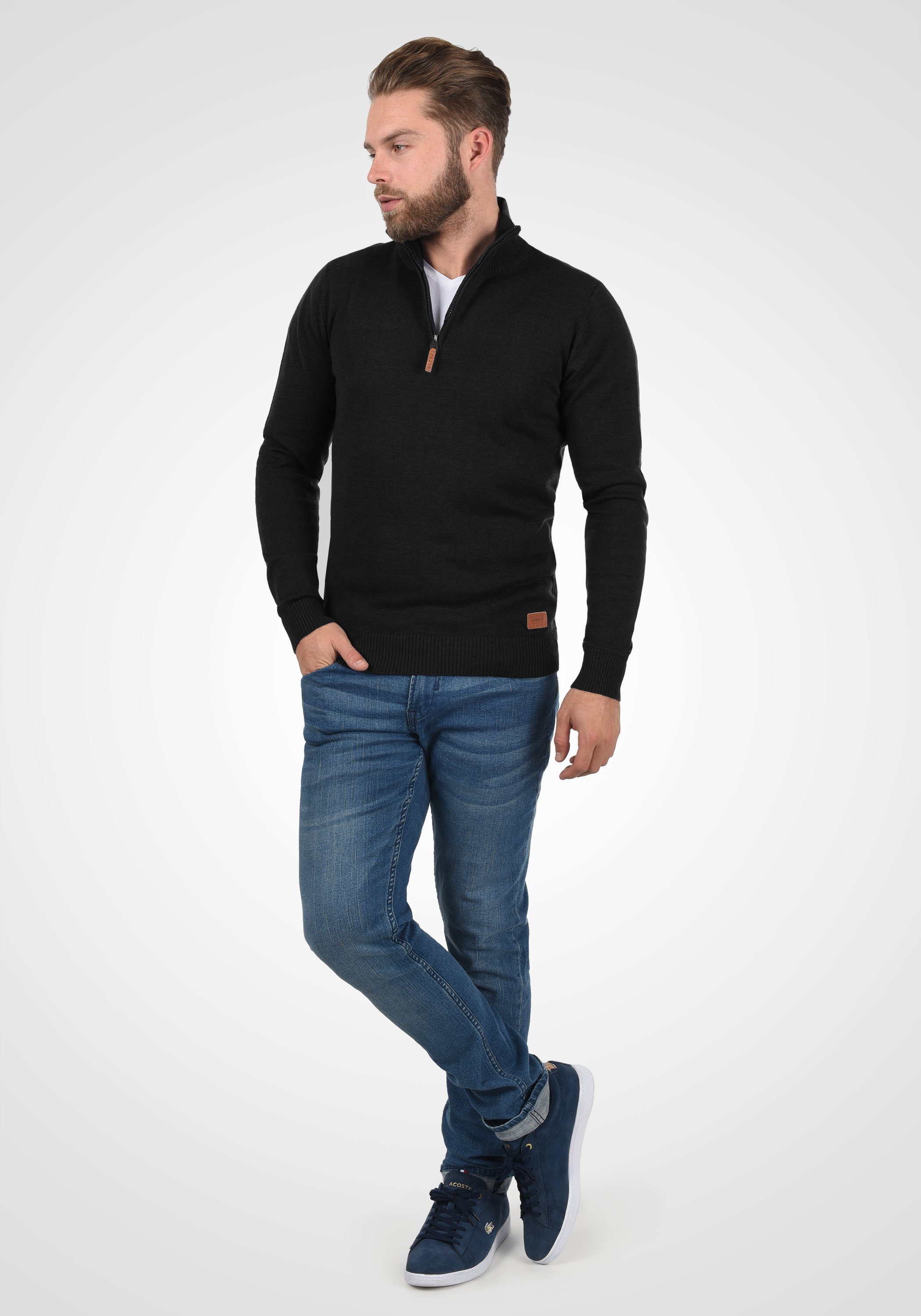 Blend Troyer BHRobin Strickpullover mit hochabschließendem Kragen