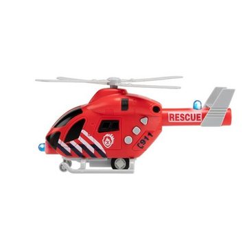 Toi-Toys Spielzeug-Hubschrauber Feuerwehr - Hubschrauber Rescue mit Licht und Sound, Helicopter