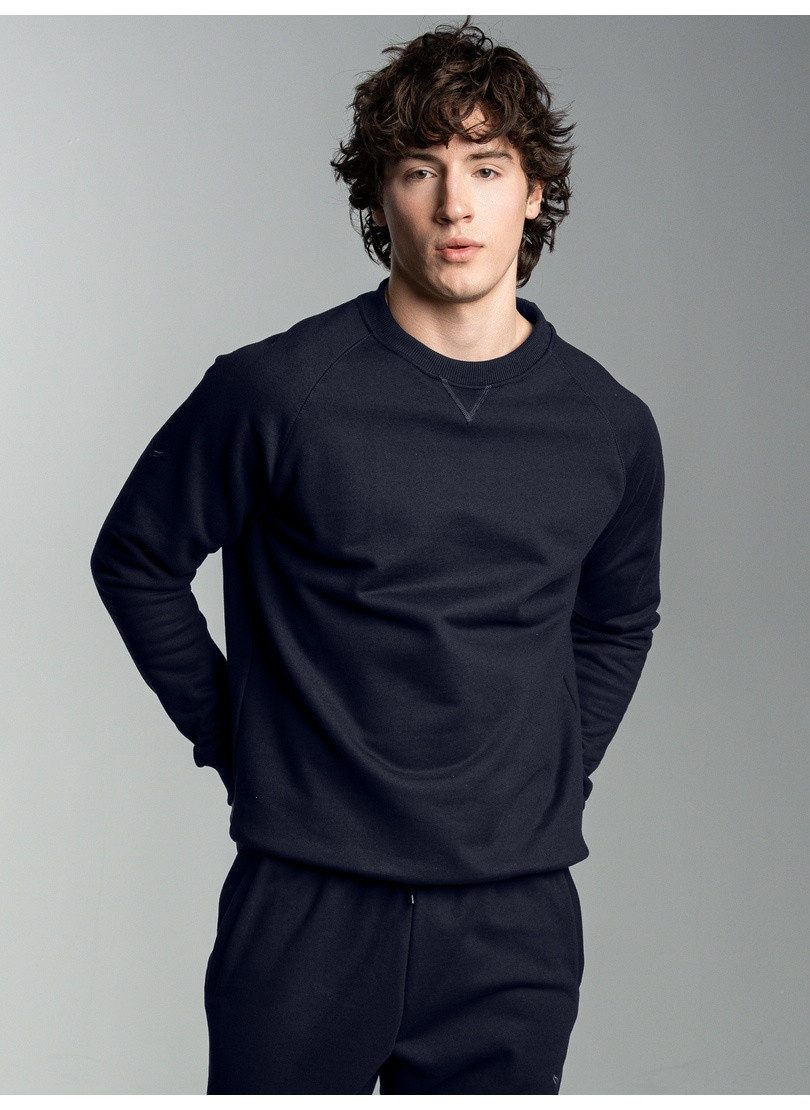 Trigema Sweatshirt TRIGEMA Sweatshirt mit angerauter Innenseite