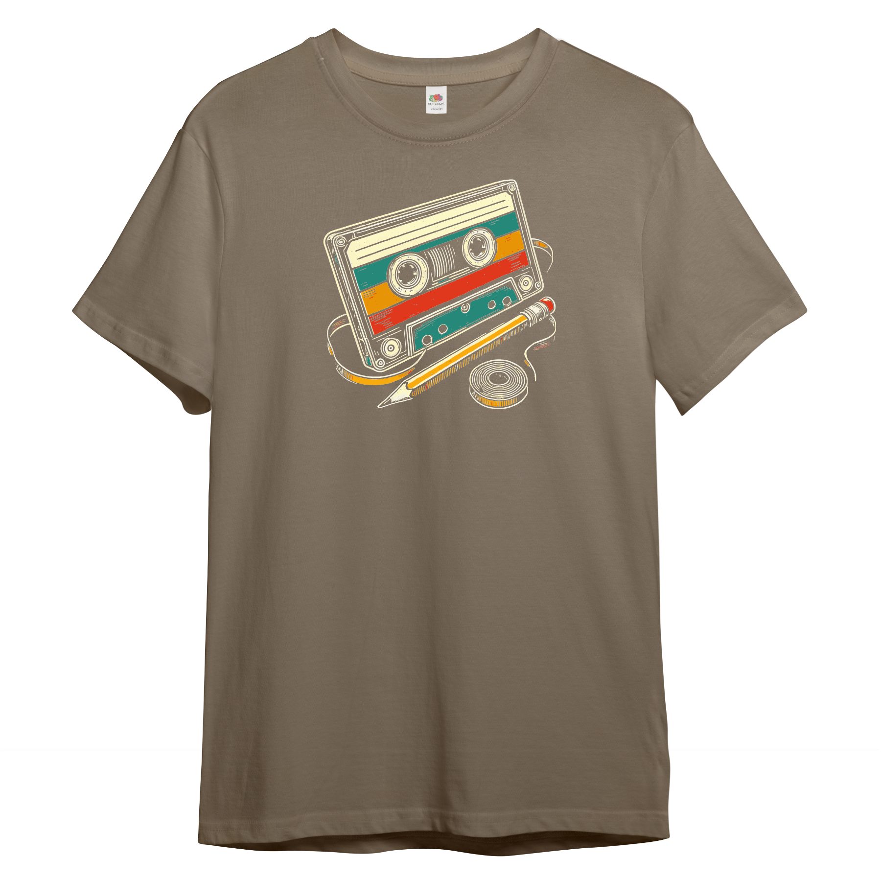 Print-Shirt Herren T-Shirt "Retro Kassette"