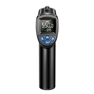 Tidyard Infrarot-Thermometer TH104, -50 ℃ ~ 550 ℃, Hintergrundbeleuchtung VA-Bildschirm 1-tlg., Niedrigen Batteriestand, Automatische Abschaltung, Hoch-/Niedrigtemperaturwarnung
