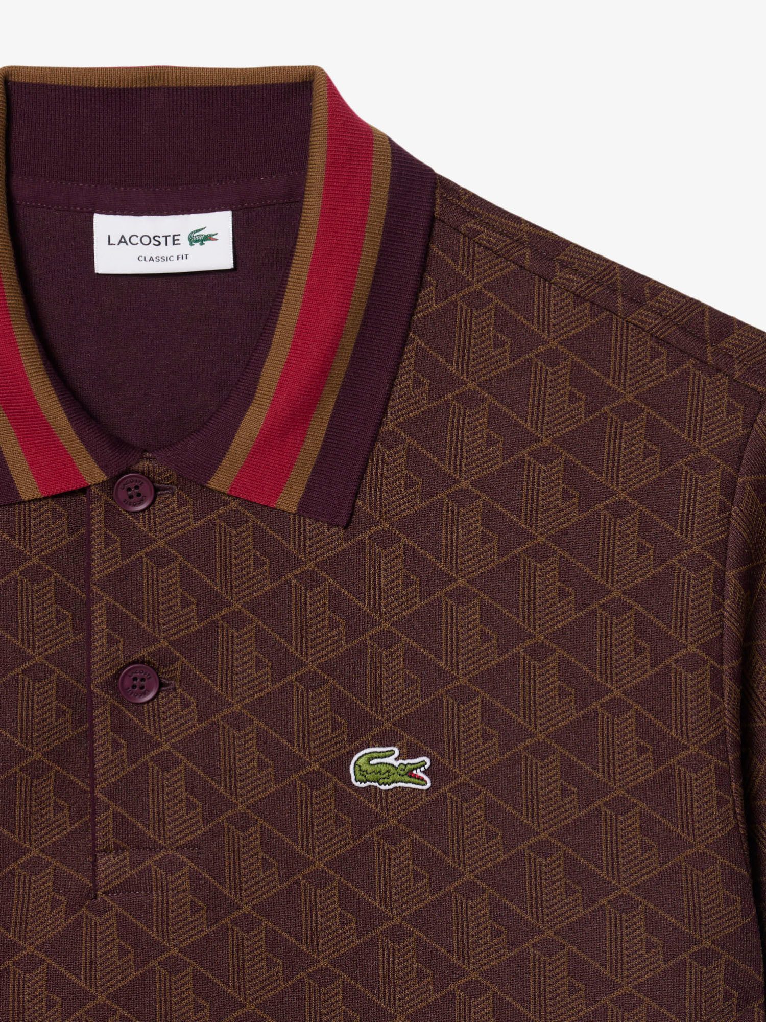 Lacoste Poloshirt Lacoste Monogram Jacquard Polo