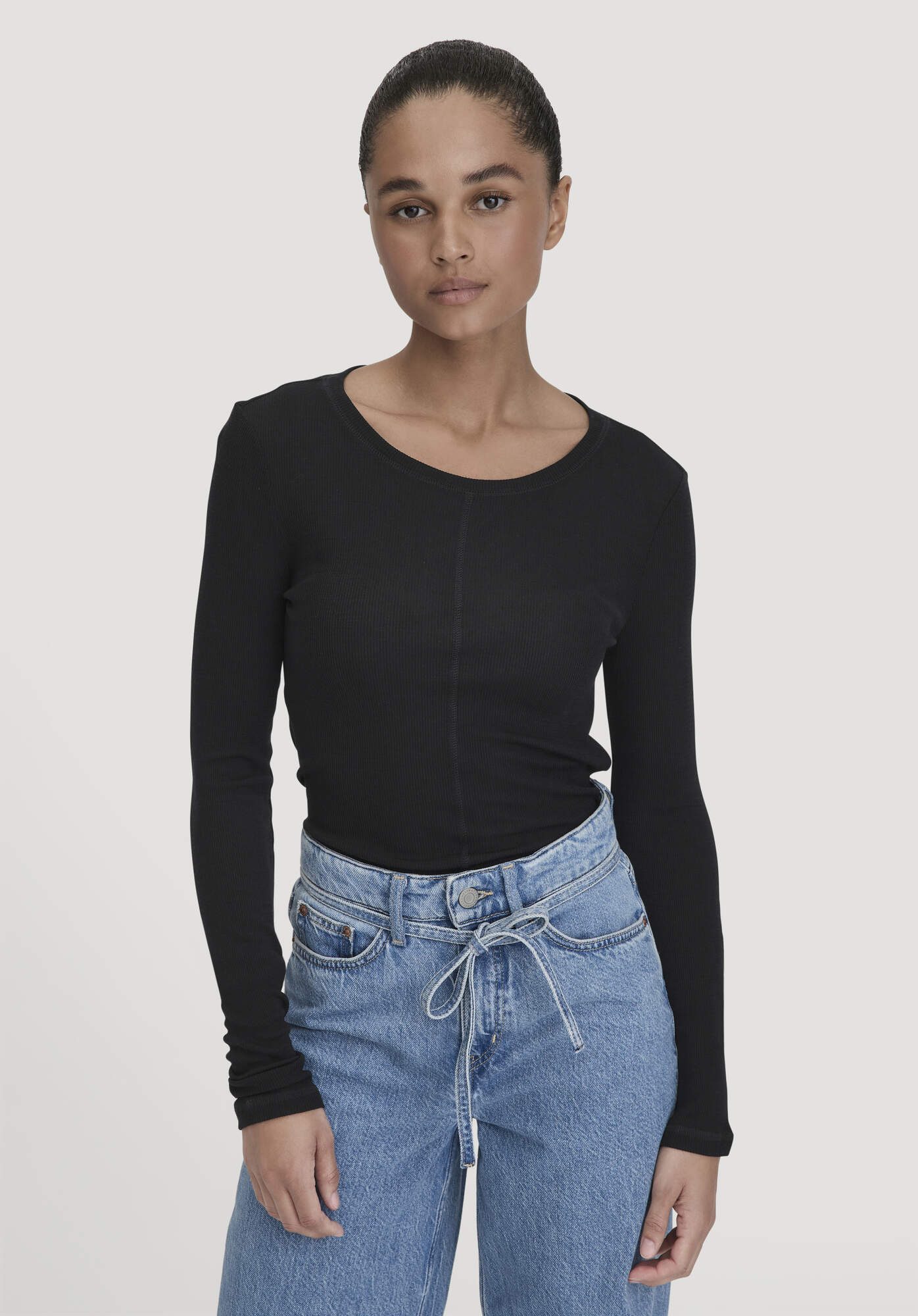 Hessnatur T-Shirt aus Bio-Merinowolle und TENCEL™ Lyocell (1-tlg) günstig online kaufen