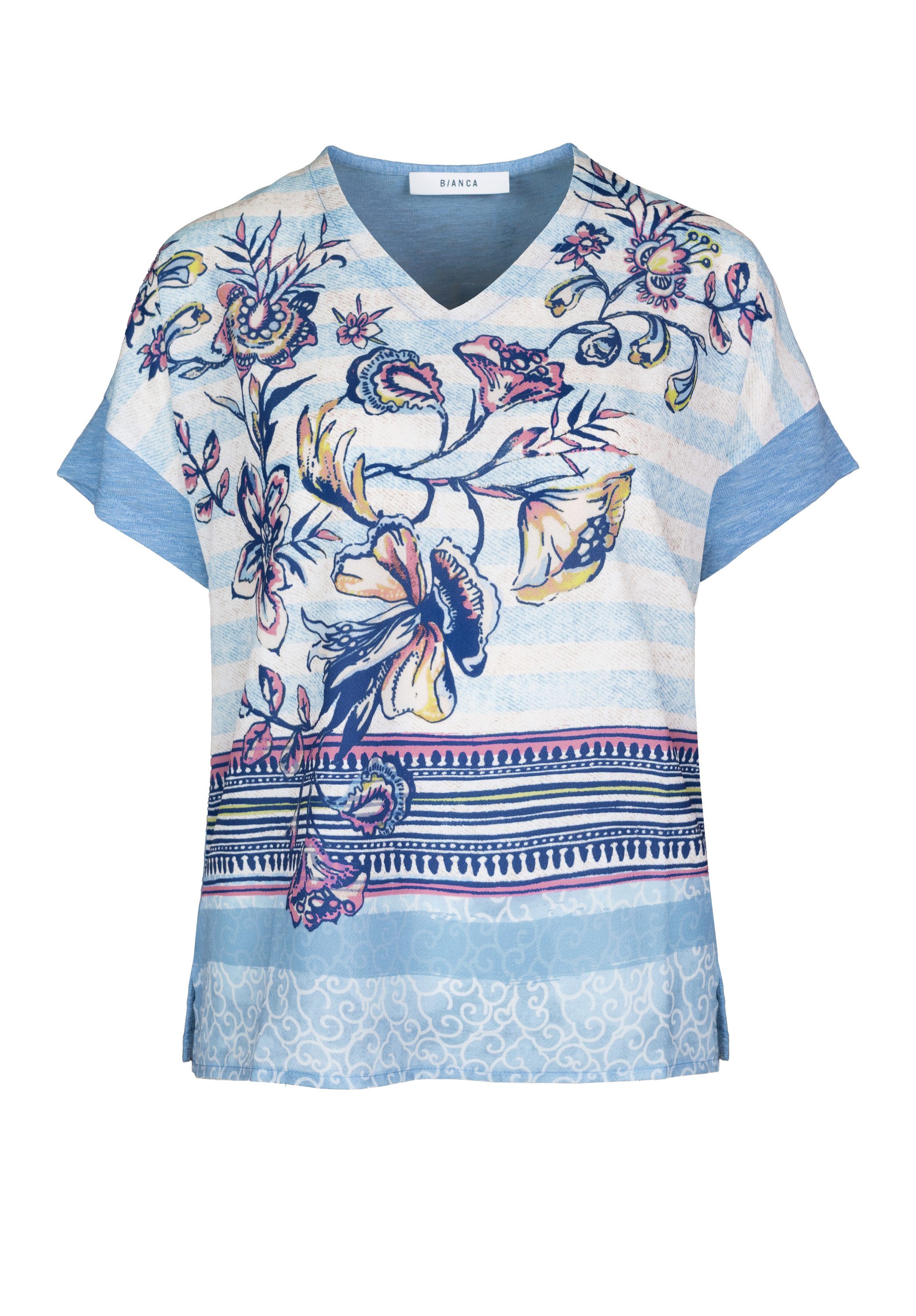 bianca Print-Shirt JULIE mit floralem Front-Print in Trendfarben günstig online kaufen