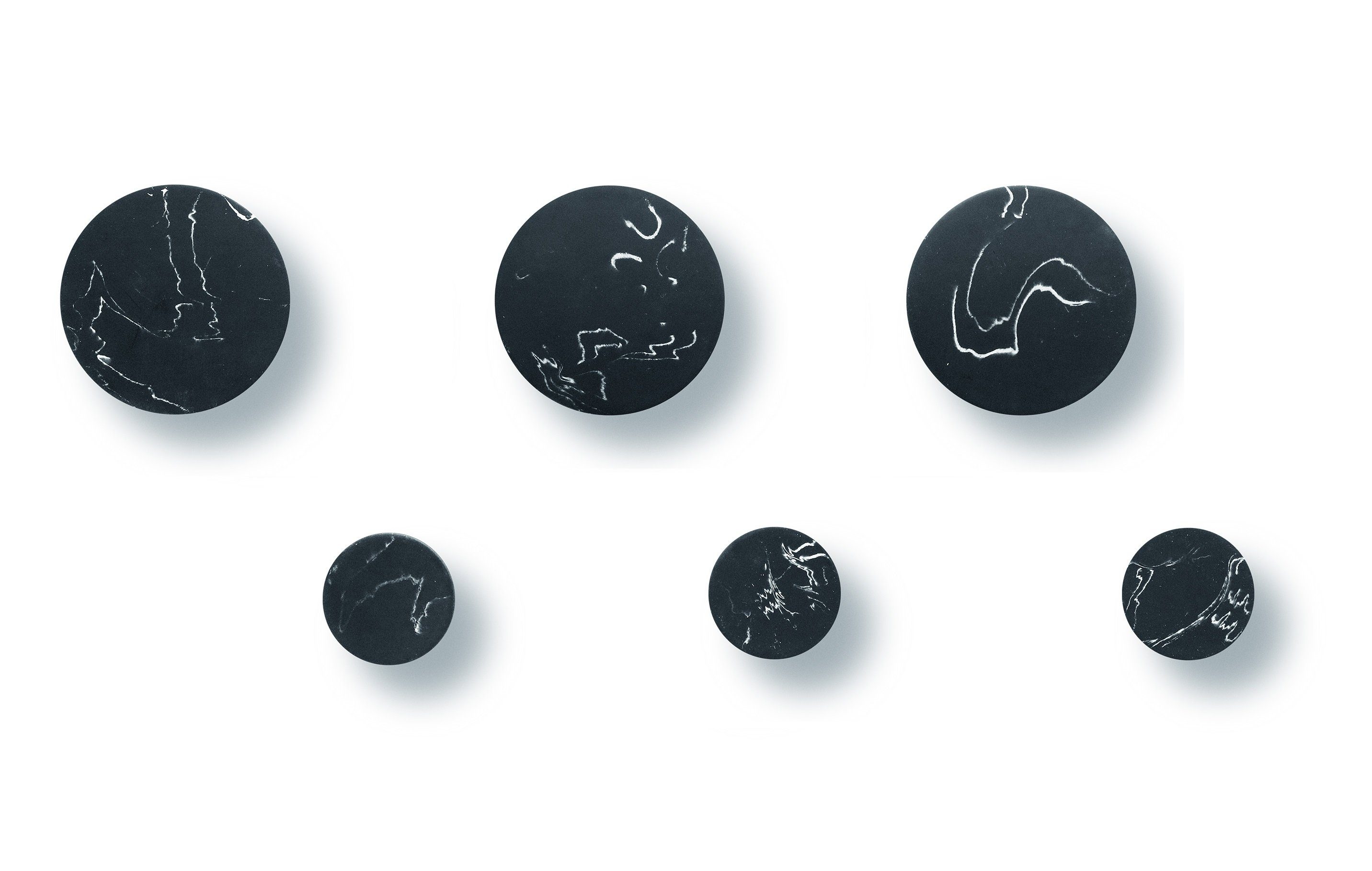 Libaro Garderobenhaken HIGGINS Kleiderhaken rund 6 Stück, 3 kleine + 3 groß günstig online kaufen