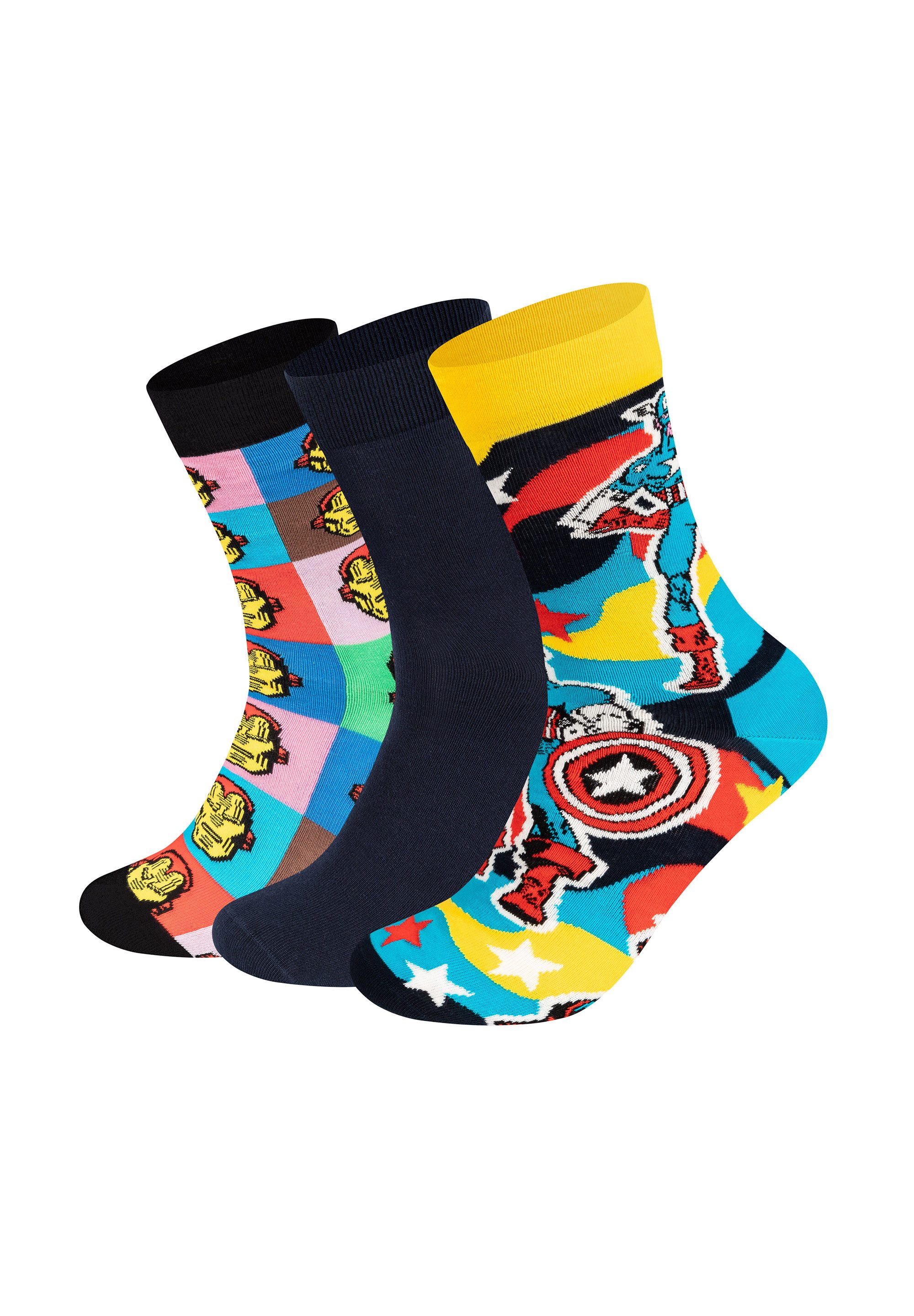 Happy Socks Basicsocken MARVEL™ Captain America-Iron Man Socks aus weicher günstig online kaufen