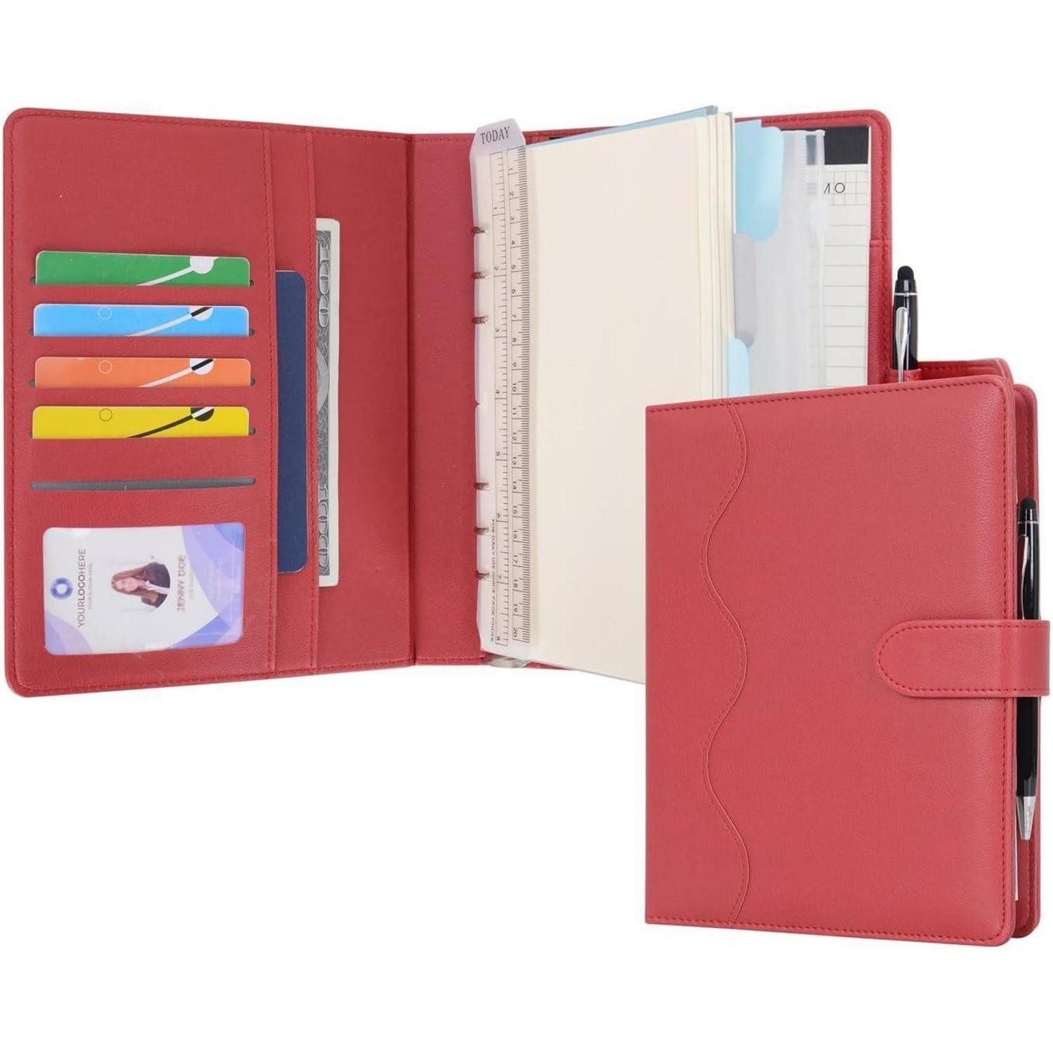 LuxusKollektion Ringbuchmappe Liniertes A5 PU Leder günstig online kaufen