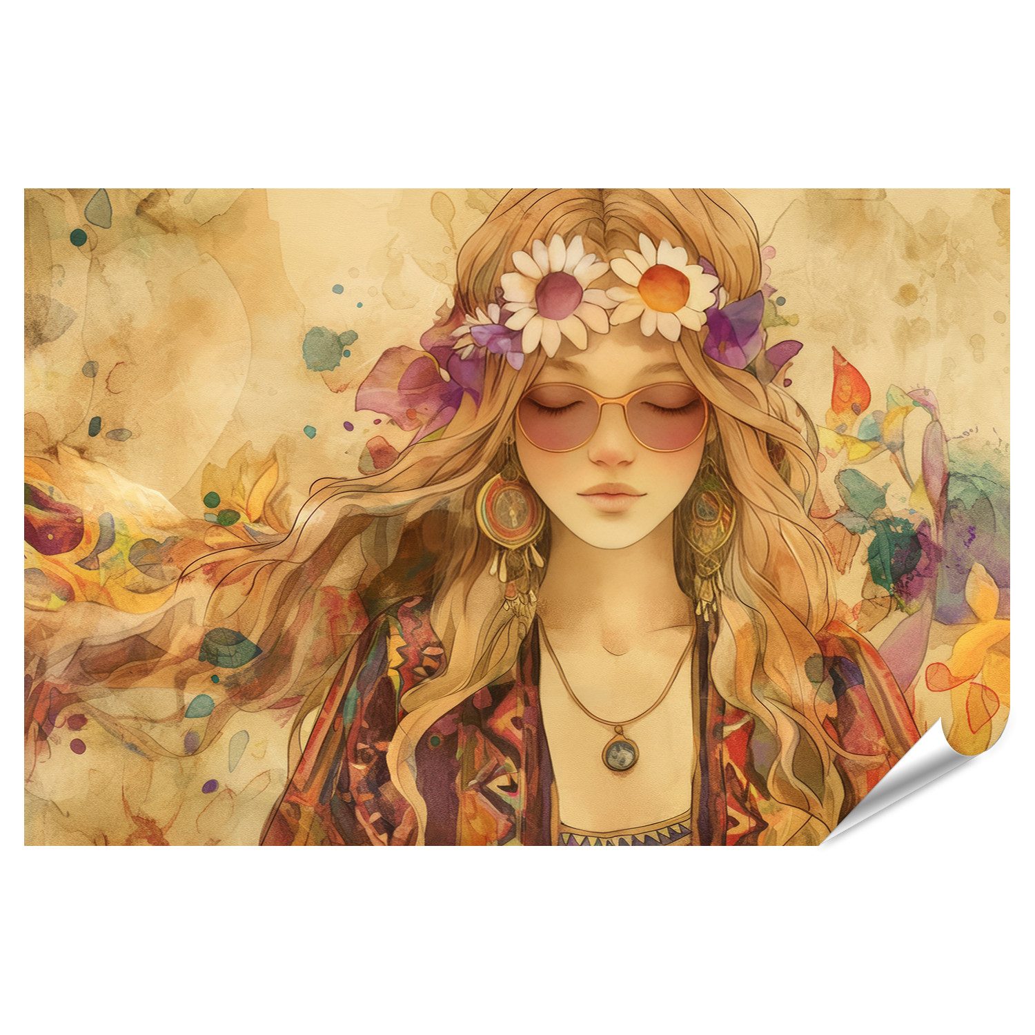 25-teilige Hippie-Party-Kuchendekoration – Boho, Bunt, Mit Papier-Toppern Für Kuchen & Cupcakes