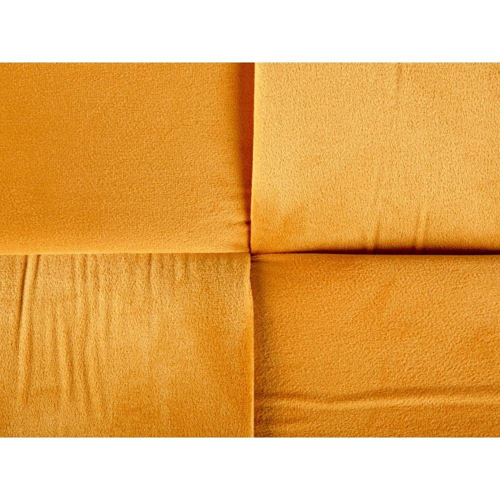 Weaved Yellow Sitzbank Bank Leitmotiv Velvet Ochre