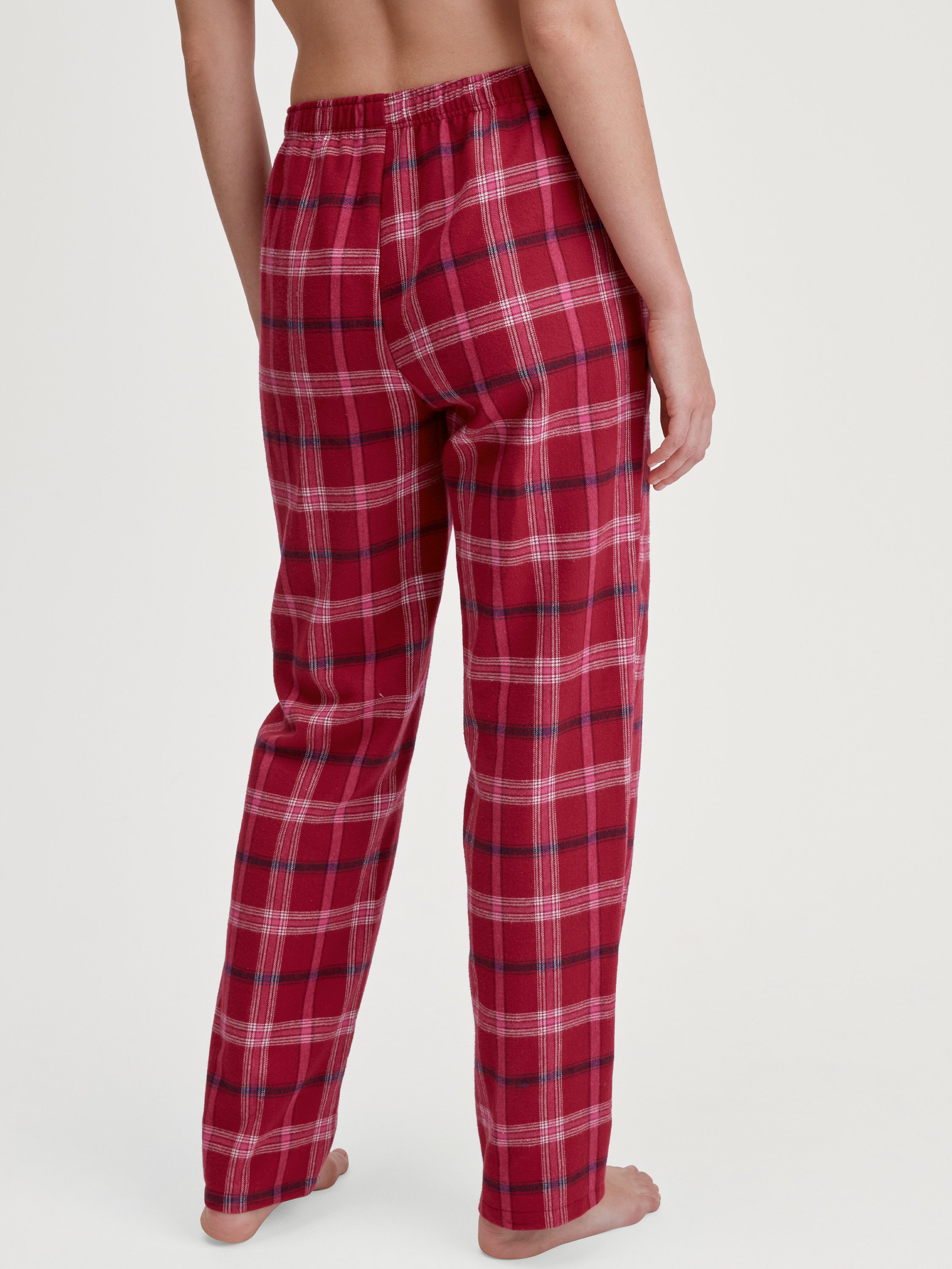 CALIDA Pyjamahose Favourites Damen (1-tlg) mit Seitentaschen, Flannel