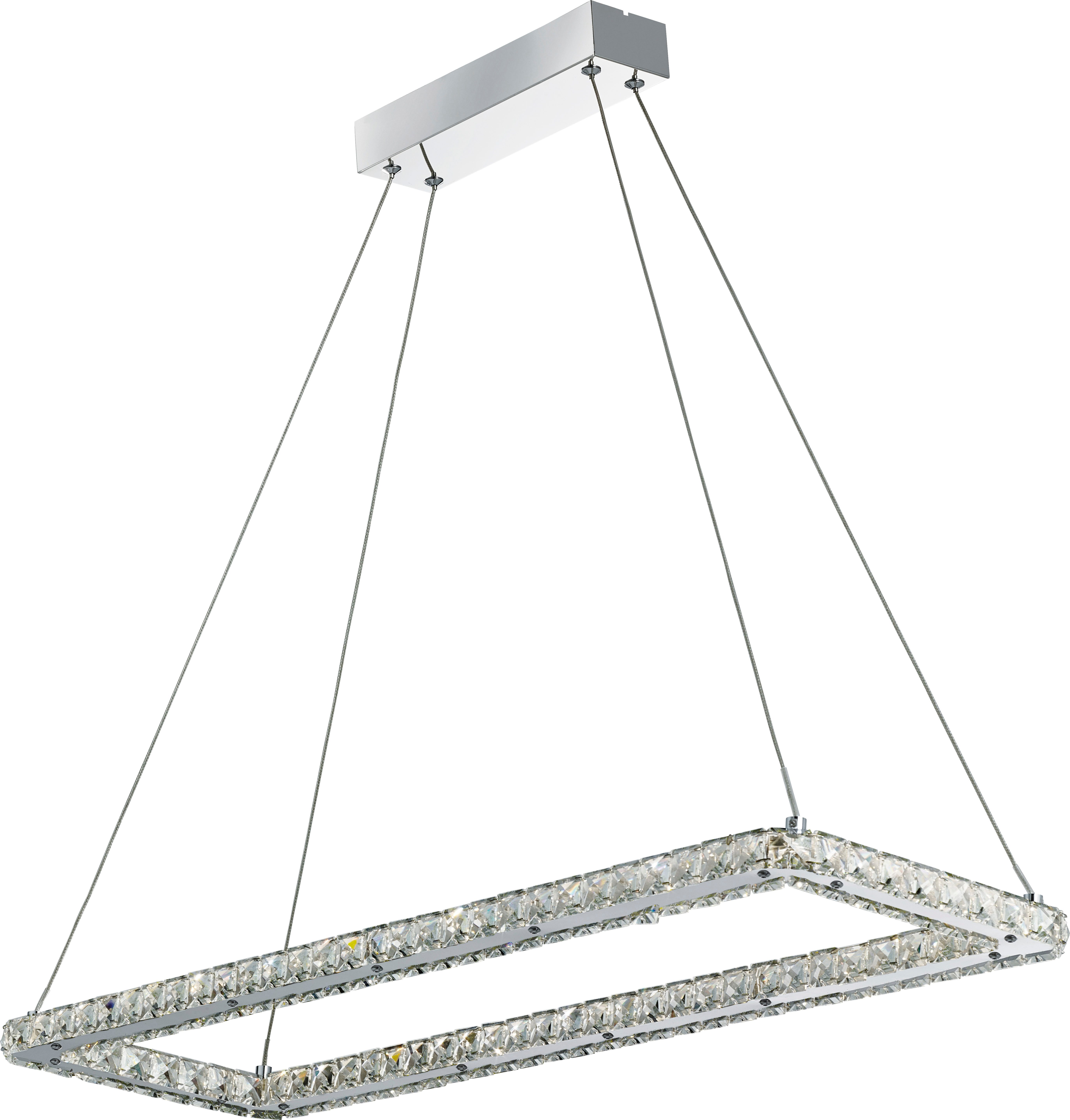 Searchlight LED-Hängeleuchte Hängeleuchte Clover, 1-flammig, LED fest integriert, Warmweiß, Glamourös