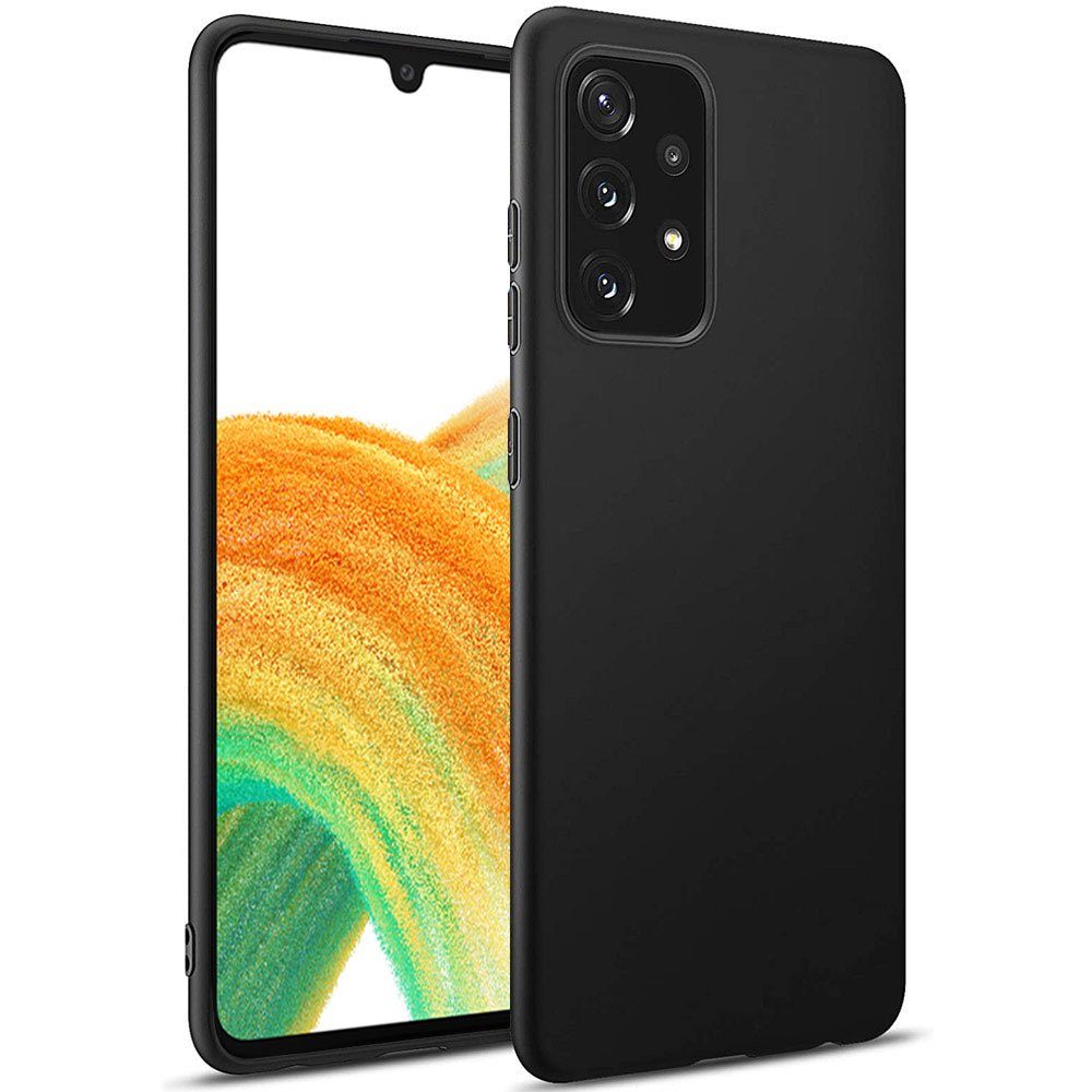 Handyhülle Ultra Slim Case für Samsung Galaxy A33 5G Schwarz