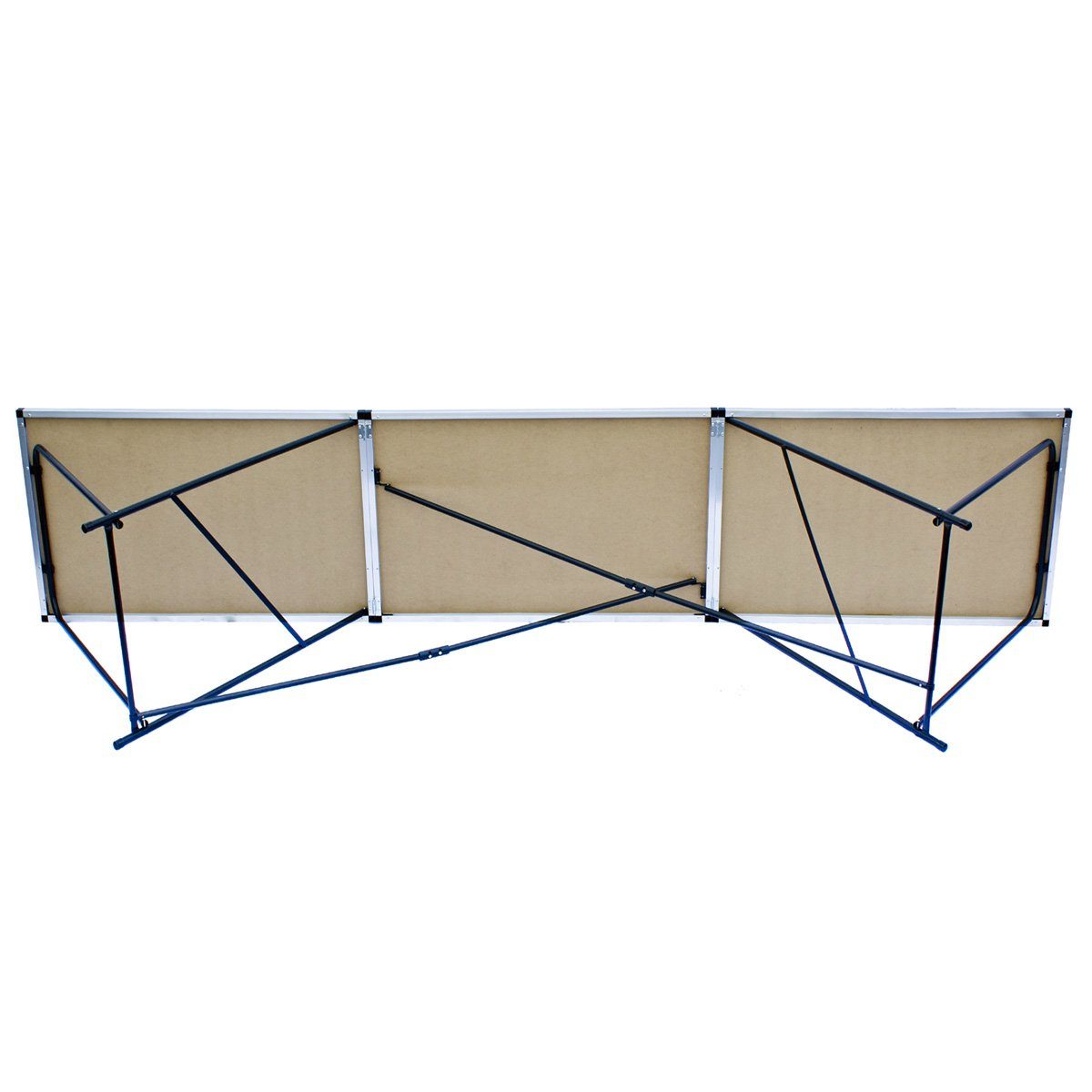 Goods+Gadgets Klapptisch Faltbarer Multifunktionstisch–Melaminbeschichtet,12 kg Stabiler Rahmen (Markttisch, Campingtisch Mehrzwecktisch), höhenverstellbarer Tapeziertisch