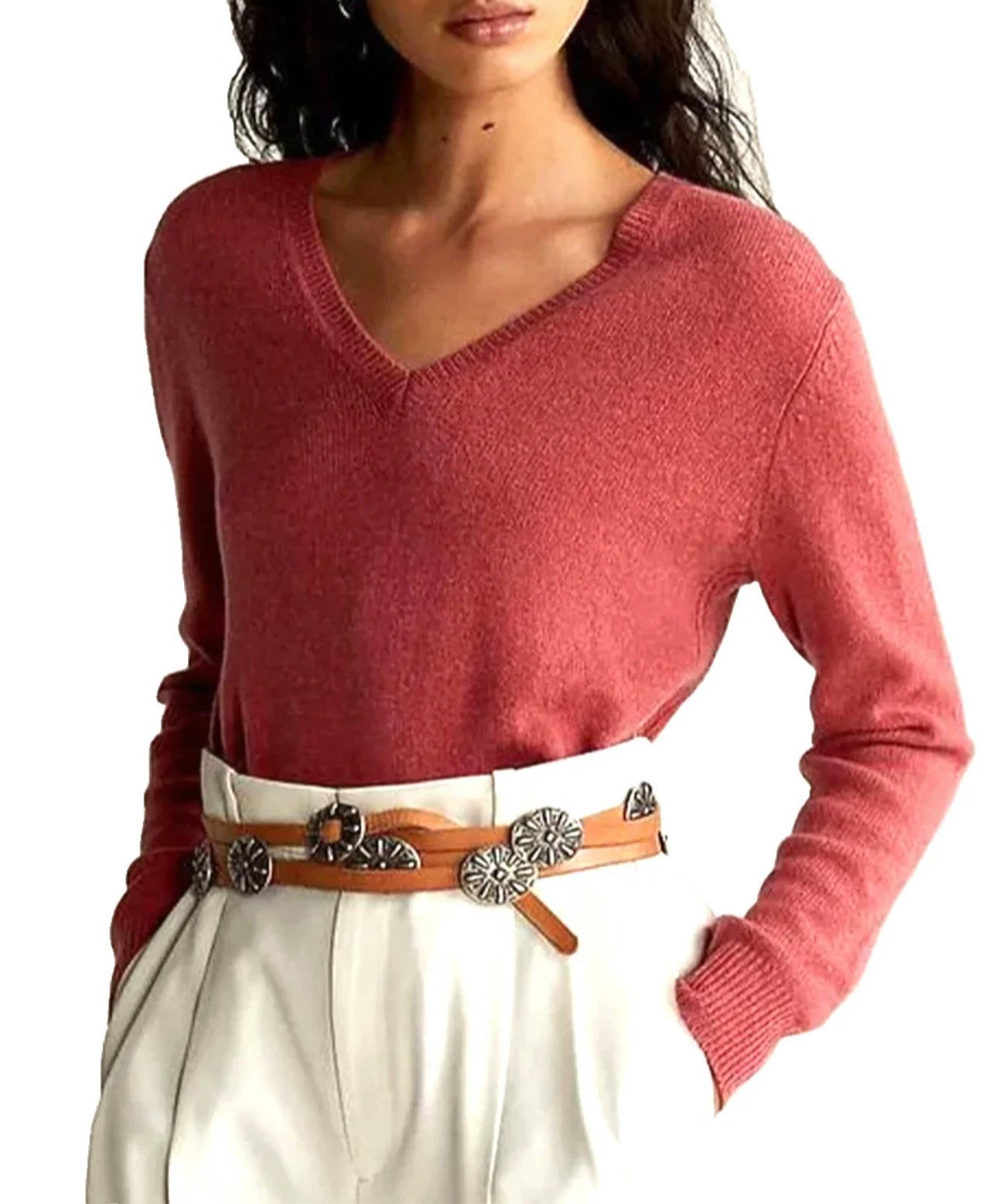 Polo Ralph Lauren Strickpullover Damen Strick Pulli Pullover Dezentes Ralph Lauren Logo-Stitching am Saum