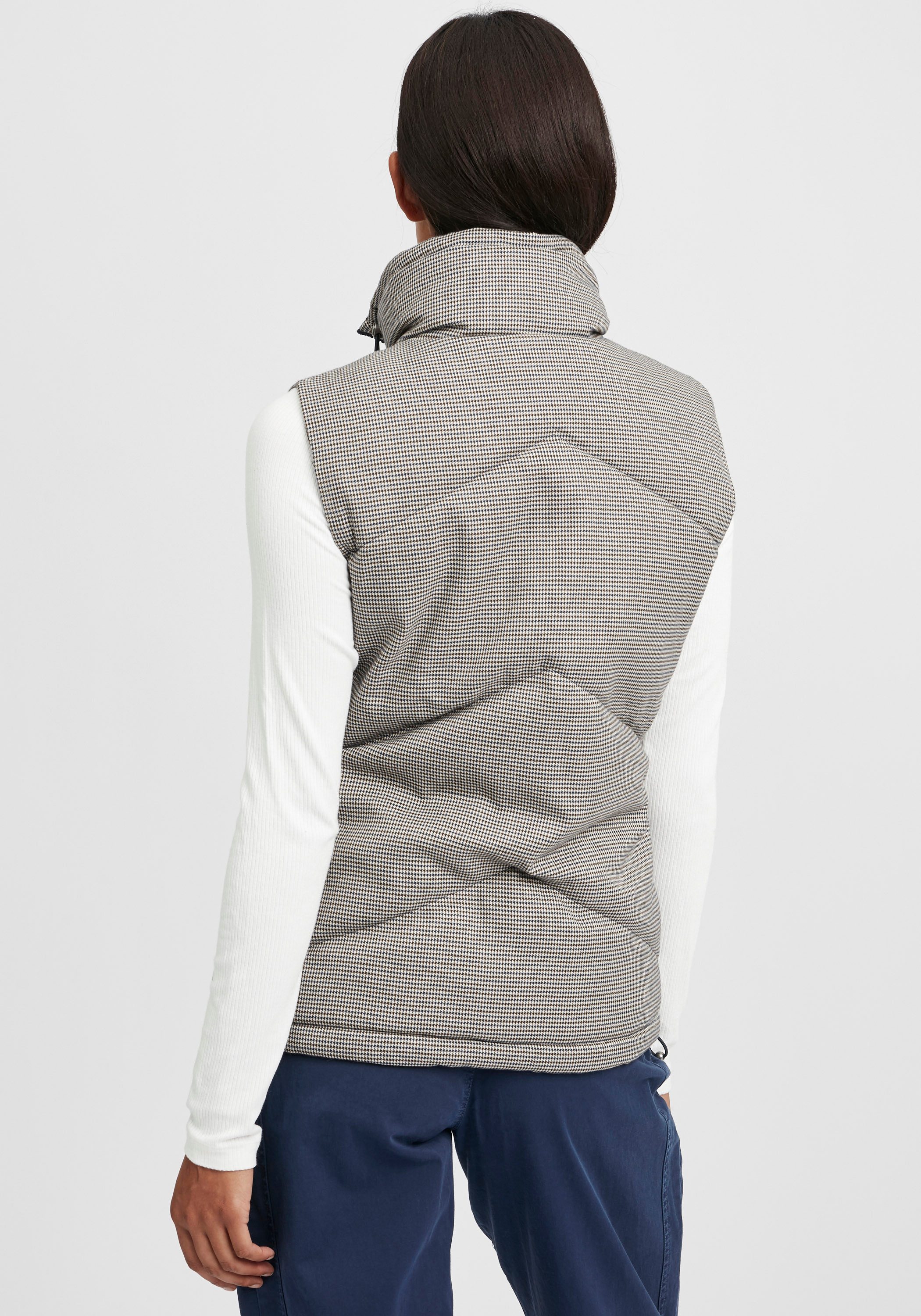 OXMO Steppweste OXNennja Steppweste im feinen Hahnentritt-Muster