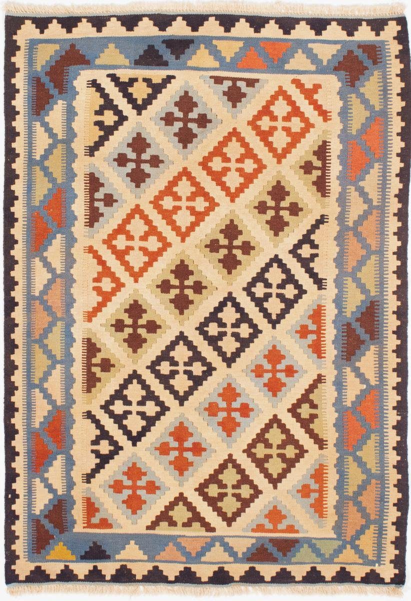 Orientteppich Kelim Fars Trading, 103x151 / Nain Handgewebter Orientteppich rechteckig, Perserteppich, Höhe: 4 mm
