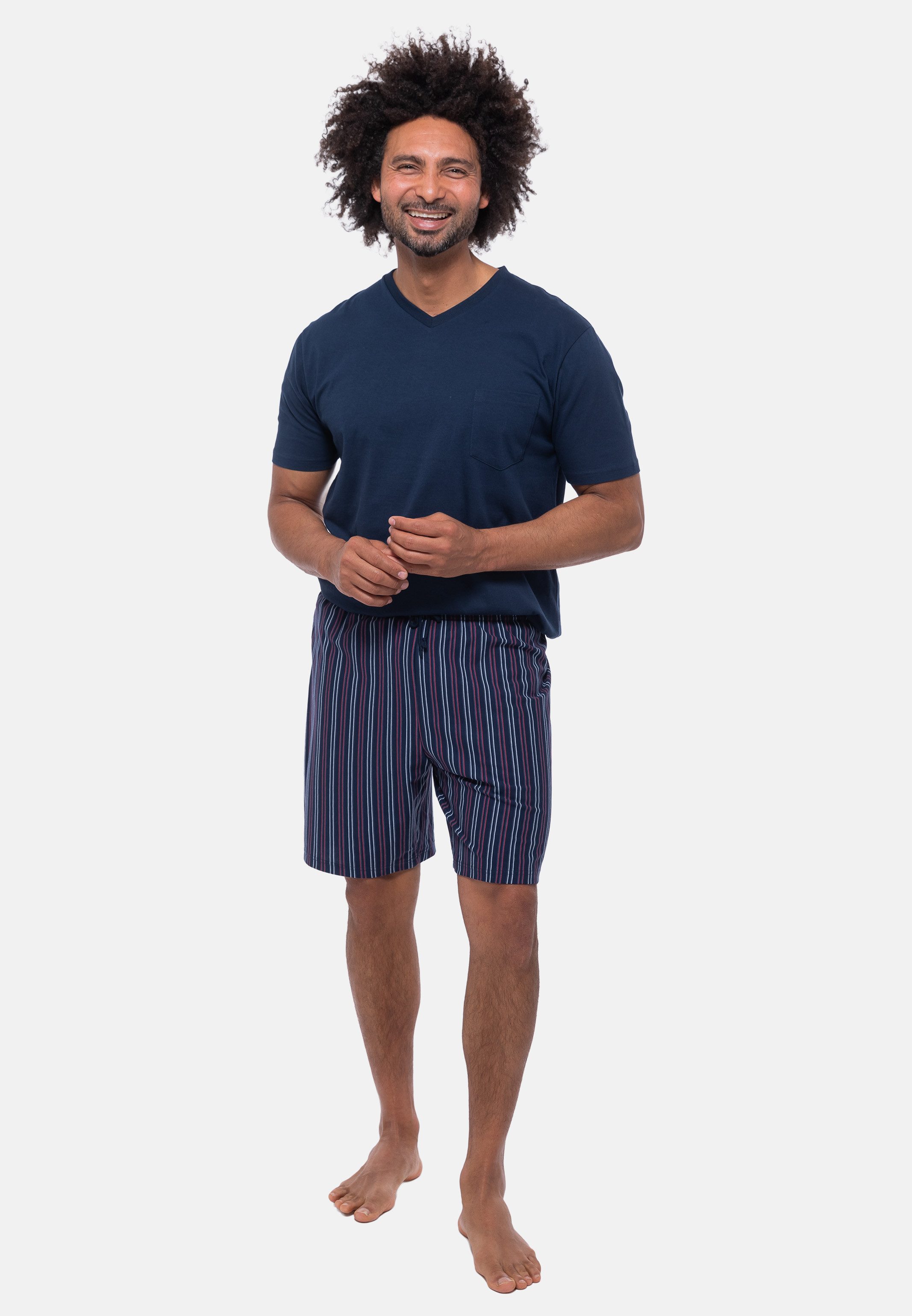 Ammann Pyjama Night & Home Cotton (Set, 2 tlg) Schlafanzug - Baumwolle - Atmungsaktiv
