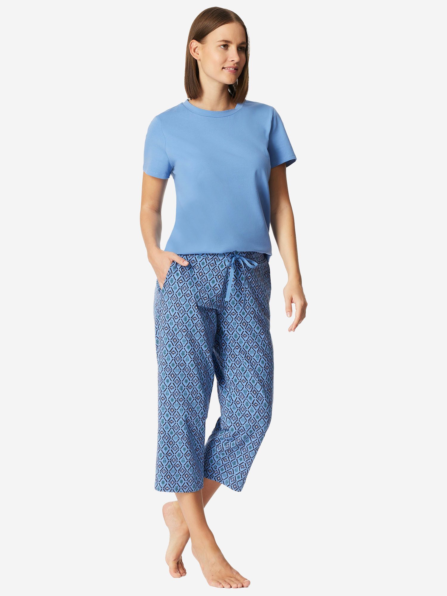 Schiesser Pyjamahose Mix Relax Schlafhose, Nacht Hose, Loungehose günstig online kaufen