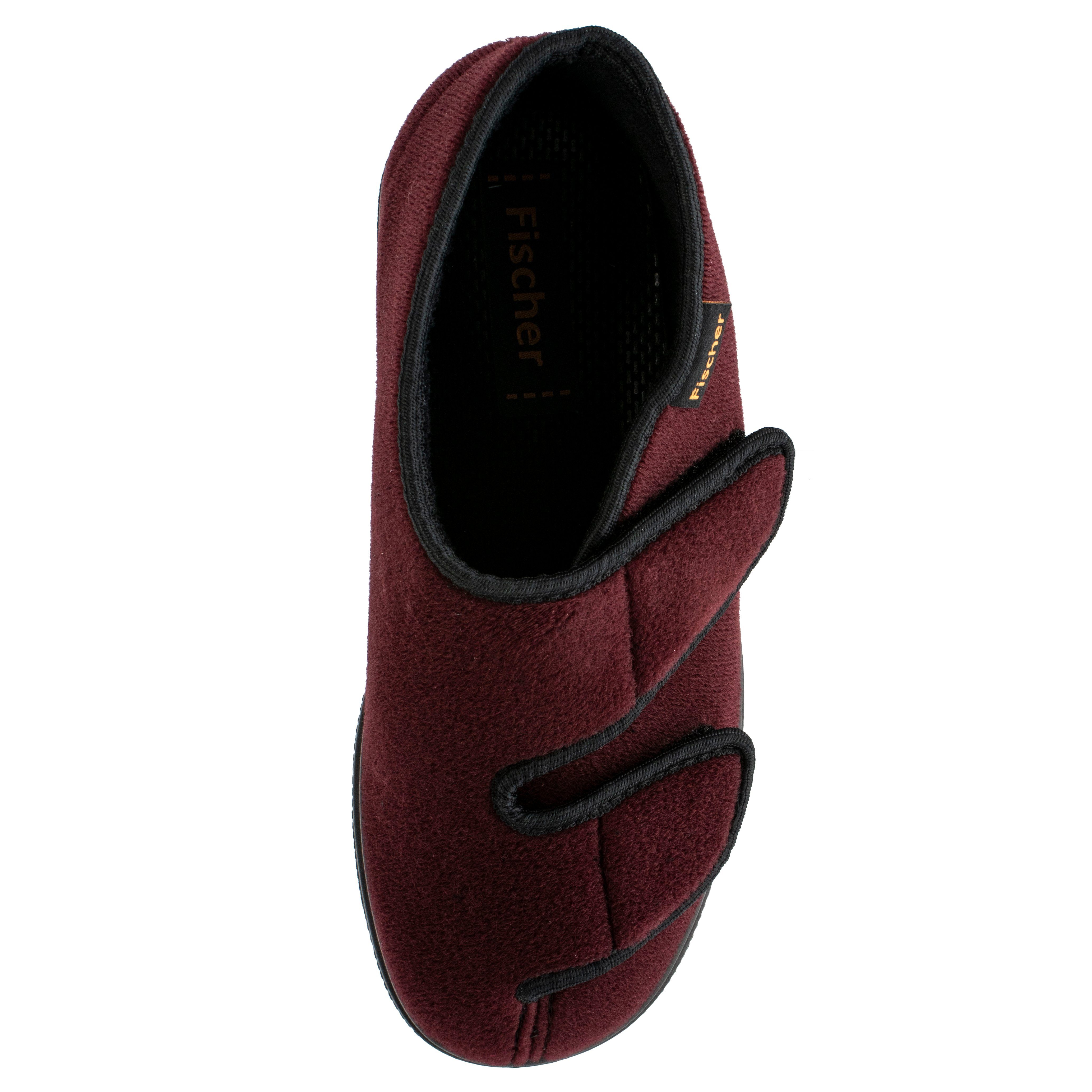 Fischer-Markenschuh Ortho Hausschuh mit Klettverschluss, Weite K, Einlegesohle herausnehmbar