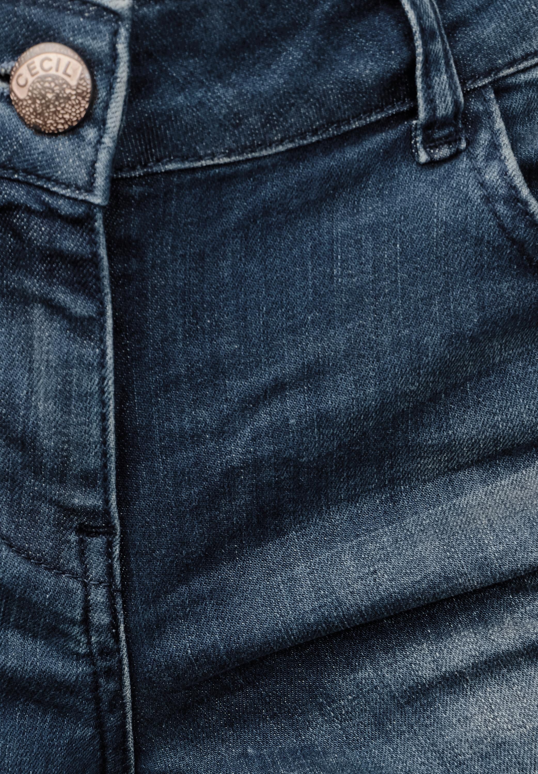 CECIL 5-Pocket-Jeans Samtblüten Denim Charlize