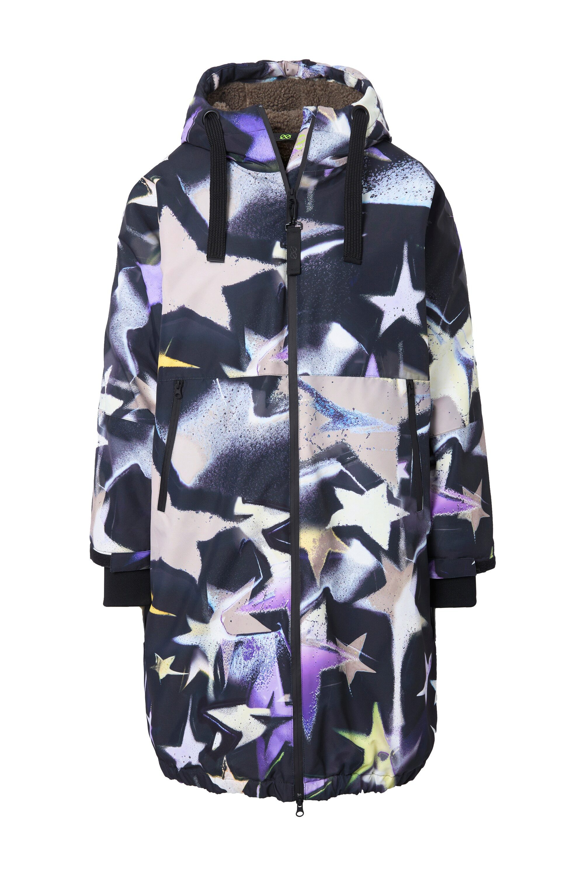 Laurasøn Wintermantel Funktionsmantel oversized Teddyfutter Kapuze günstig online kaufen