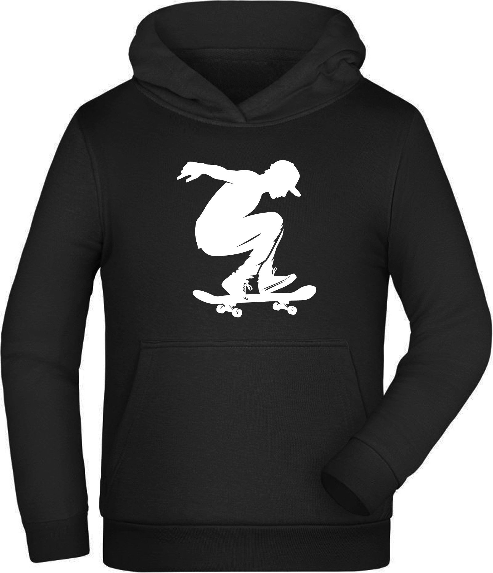 Hoodie Kinder Skater Silhouette Kapuzen Pulli