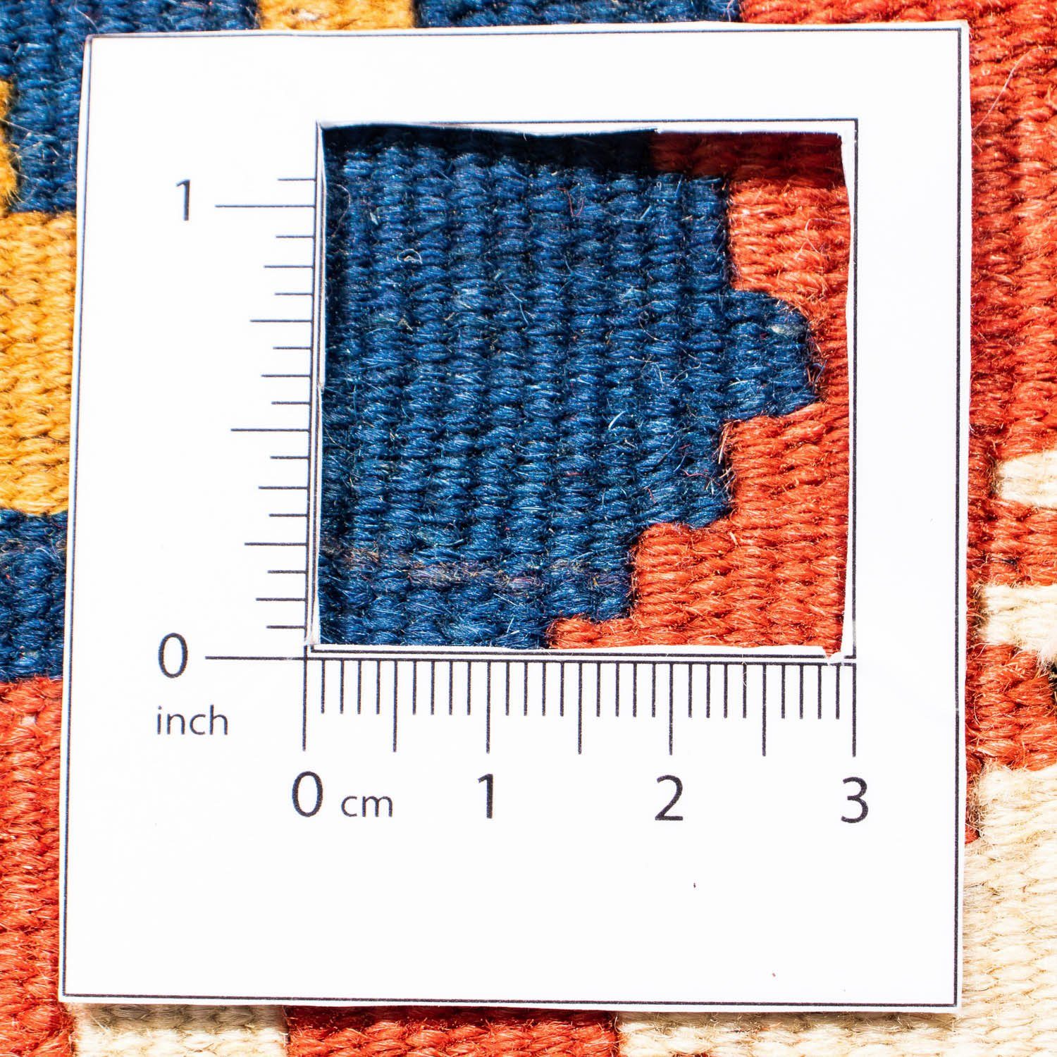 morgenland, Höhe: Oriental Kelim - 104 Einzelstück quadratisch, 6 dunkelblau, - Wollteppich mm, - cm 100 x Wohnzimmer, quadratisch