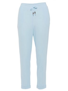 MONACO blue Jerseyhose Jog Pants figurumspielend mit gefaltetem Saum