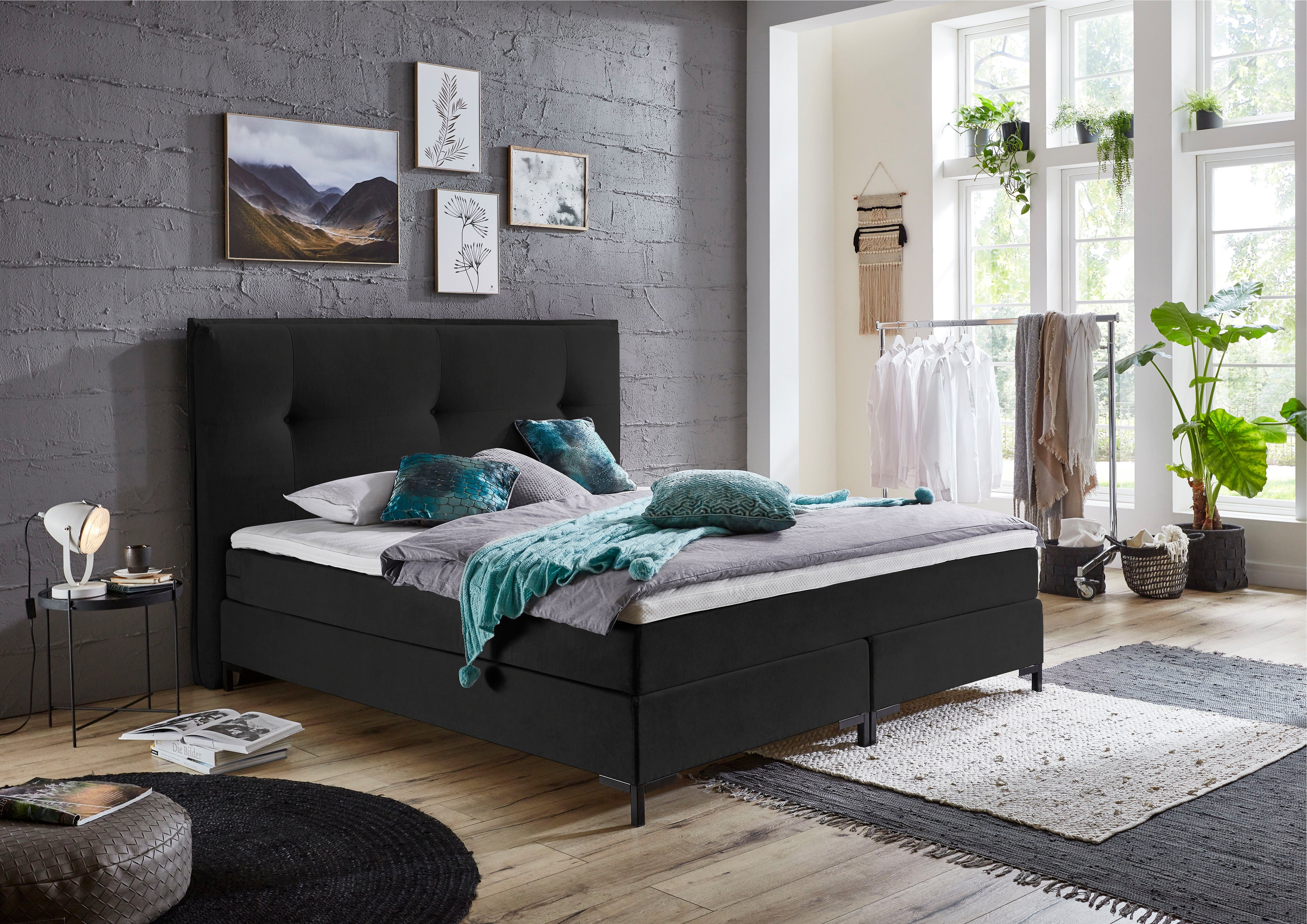 ATLANTIC home collection Boxspringbett Romy