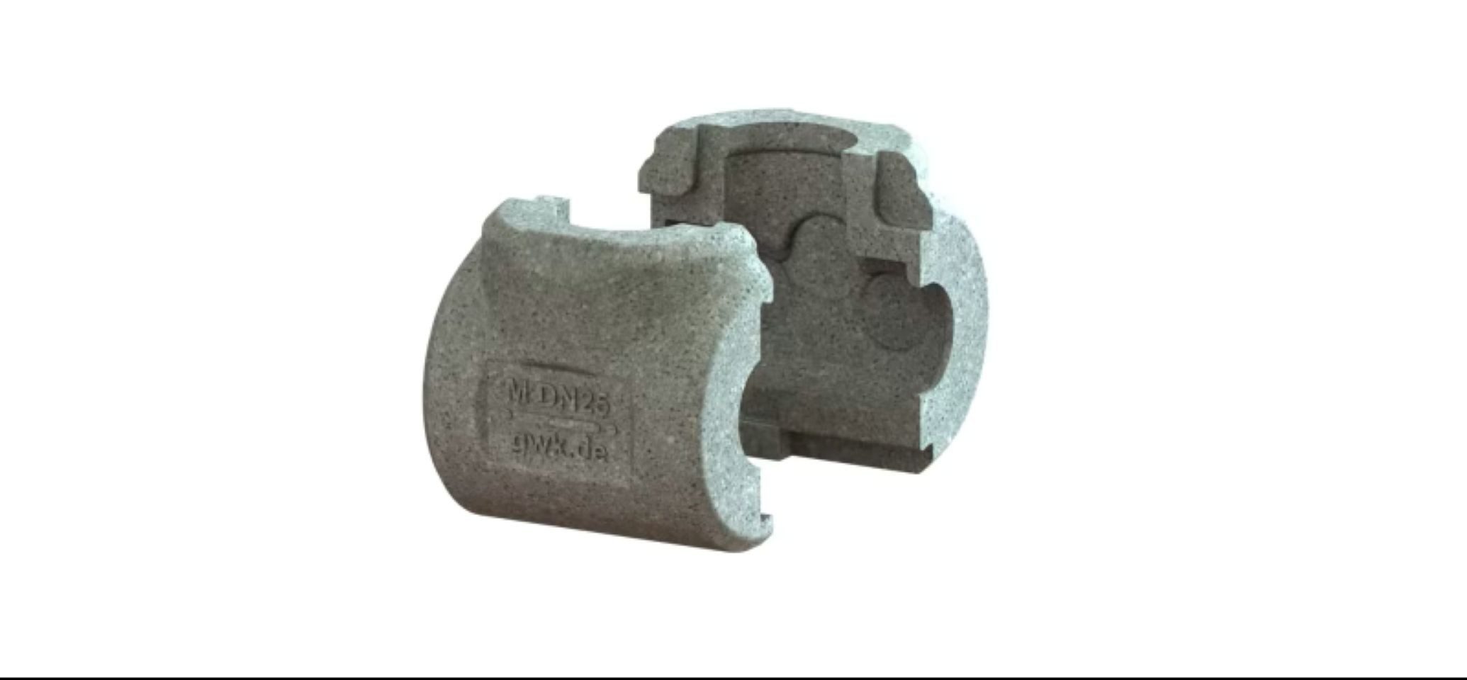 GWK Kuhlmann GmbH Armaturen-Befestigungselement GWK EPP-Box Serie M silbergrau für Muffengeradsitzventil