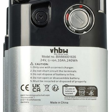 vhbw kompatibel mit Aldi E-Bike Akku Li-Ion 10000 mAh (24 V)