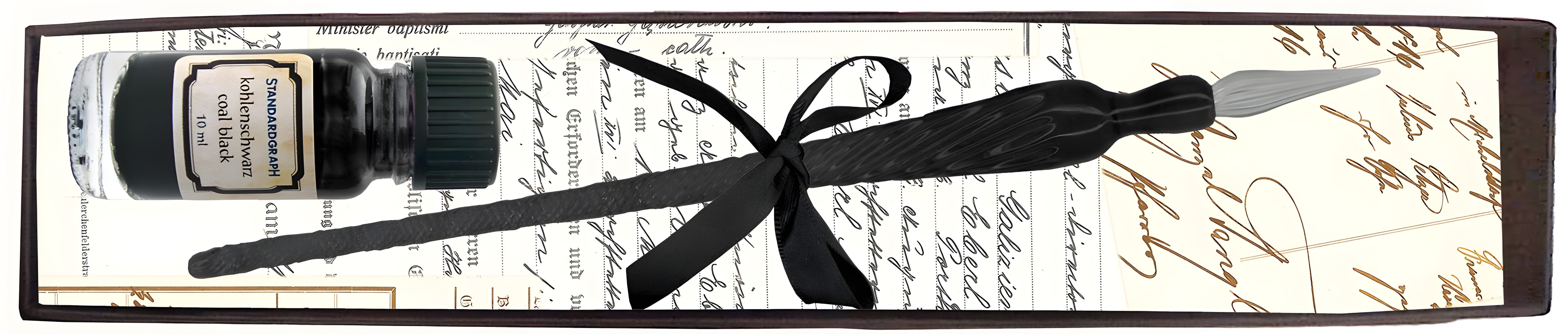 STANDARDGRAPH Kalligraphie-Stift Standardgraph Kalligraphie-Set mit Glasfederhalter und 10 ml Tinte