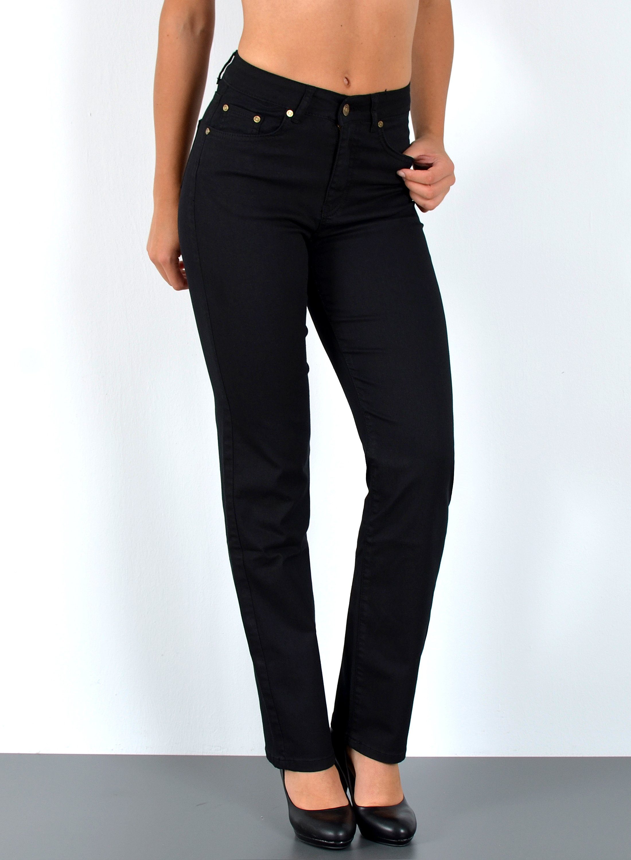ESRA Stoffhose Damen Straight Fit Hose günstig online kaufen