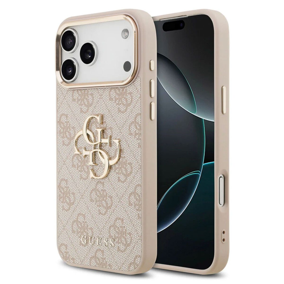 Guess Backcover Guess 4G Metal Logo Back Cover Apple iPhone 17 Pro Max - Gold Edge - P