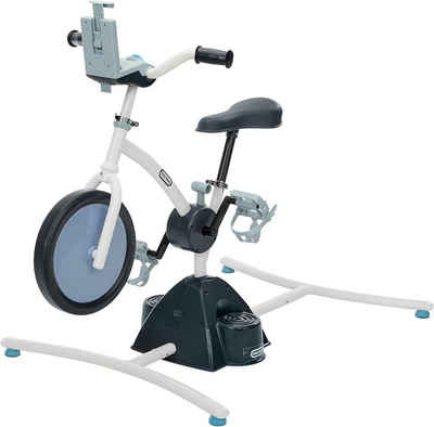 Little Tikes® Outdoor-Spielzeug Mini-Heimtrainer Pelican Explore & Fit Cycle Fahrrad mit Bluetooth, Aluminium, Einstellbarer Widerstand,Verstellbare Halterung,3AA Batterien